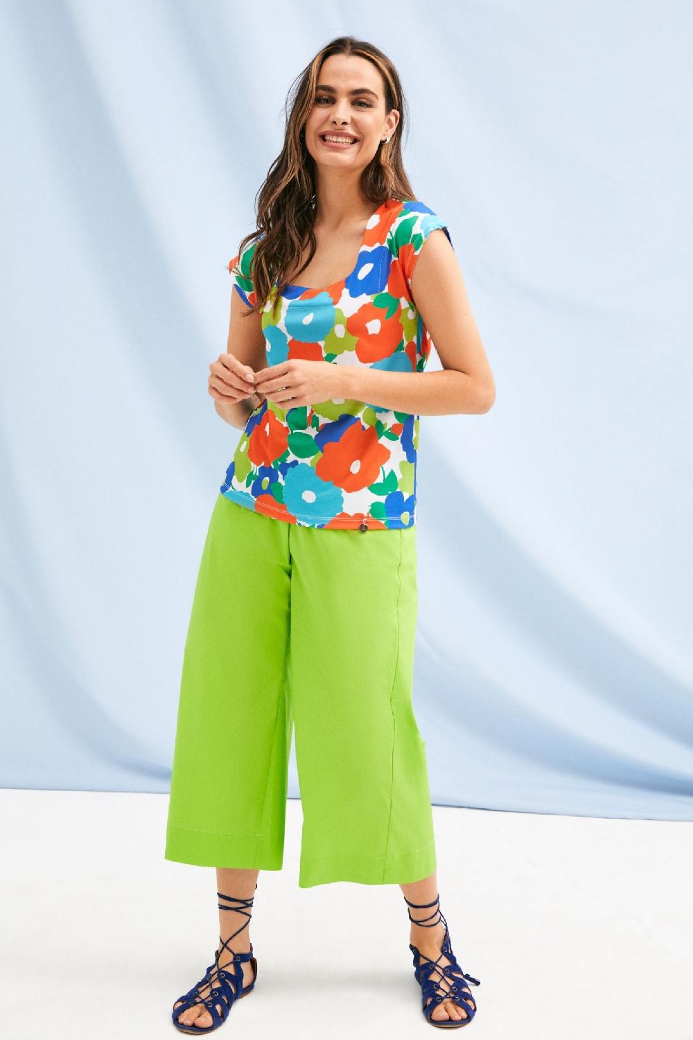 Lolitas&l Camiseta Estampado Garden Escote Cuadrado Lolitas&L