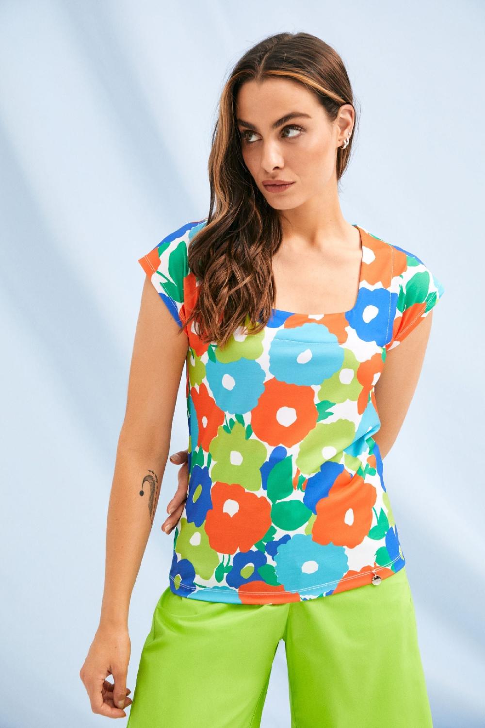 lolitas&l Camiseta estampado garden escote cuadrado Lolitas&L