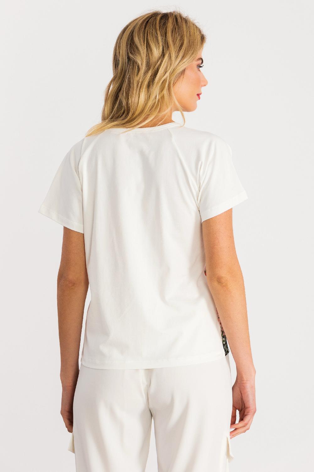 Lolitas&l Camiseta Estampado Leaves Con Puntilla En Escote LolitasyL