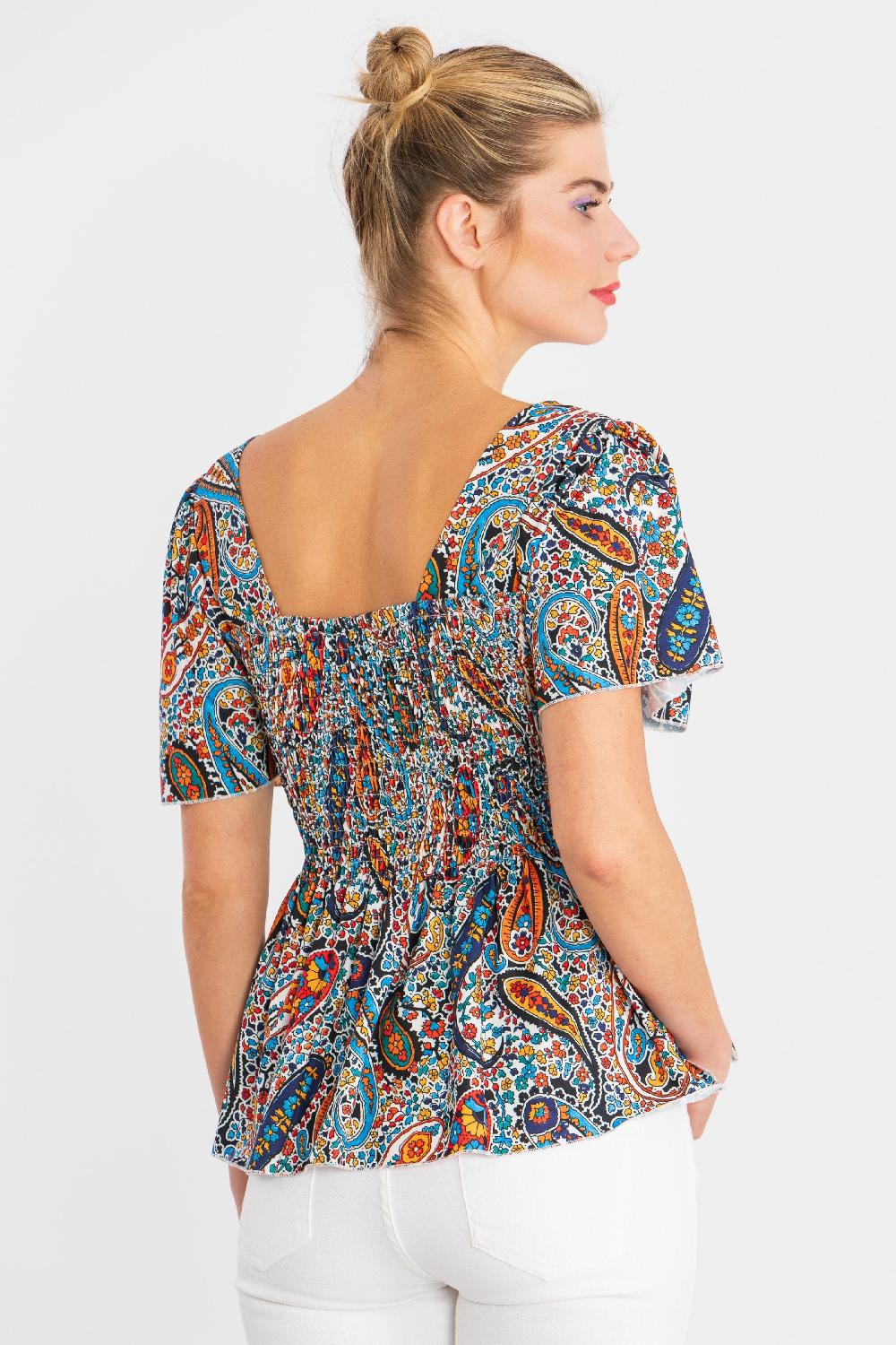 Lolitas&l Camiseta Estampado Paisley Engomada LolitasyL