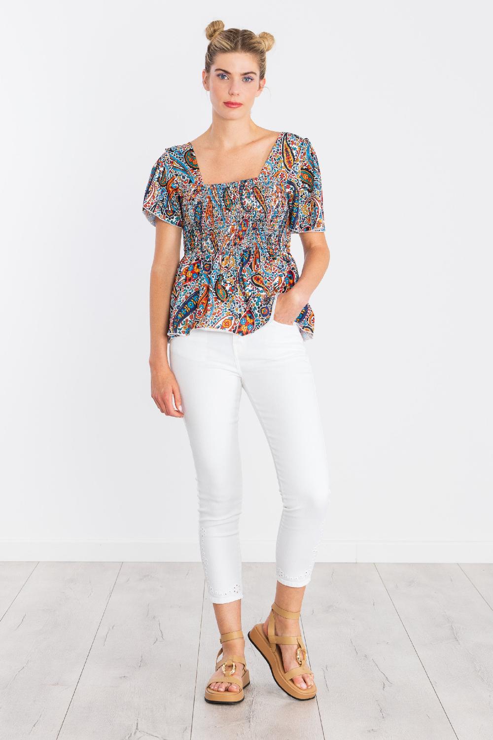 Lolitas&l Camiseta Estampado Paisley Engomada LolitasyL