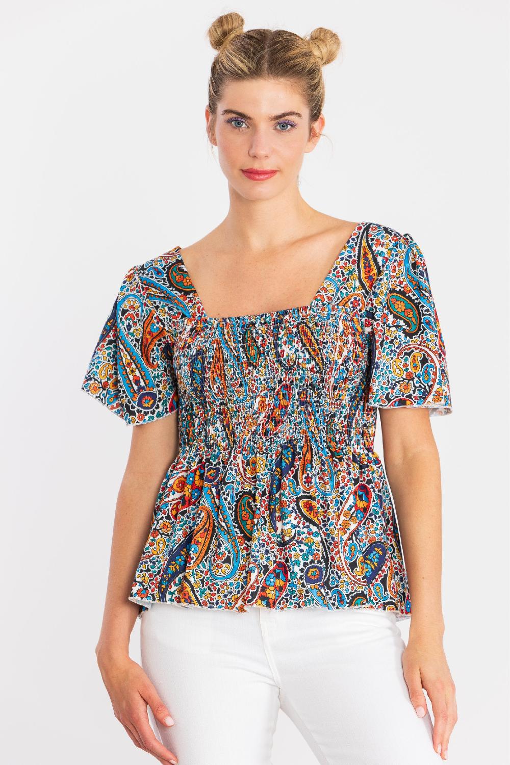 lolitas&l Camiseta estampado Paisley engomada LolitasyL