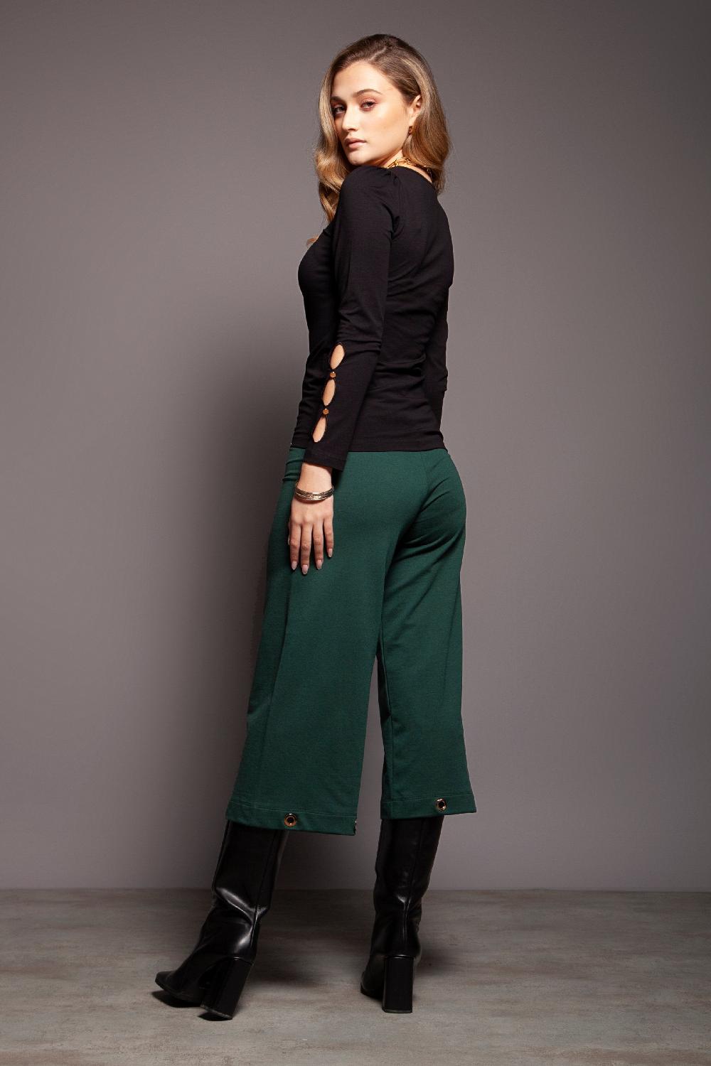 Lolitas&l Camiseta Negra Aberturas En Mangas Lolitas&L