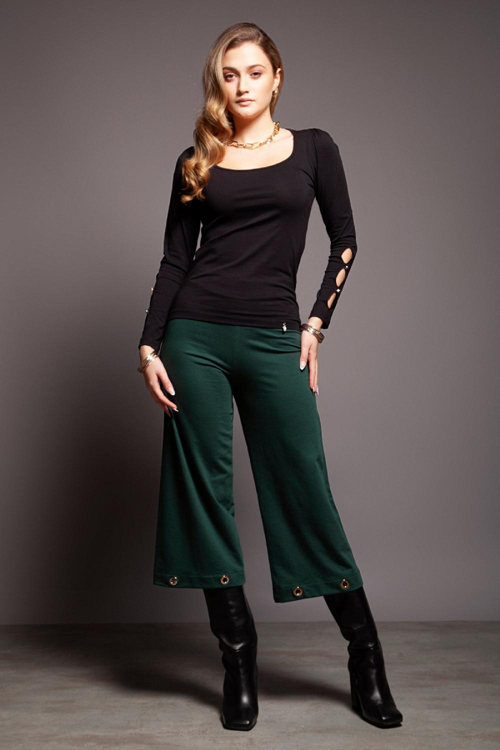 lolitas&l Camiseta negra aberturas en mangas Lolitas&L