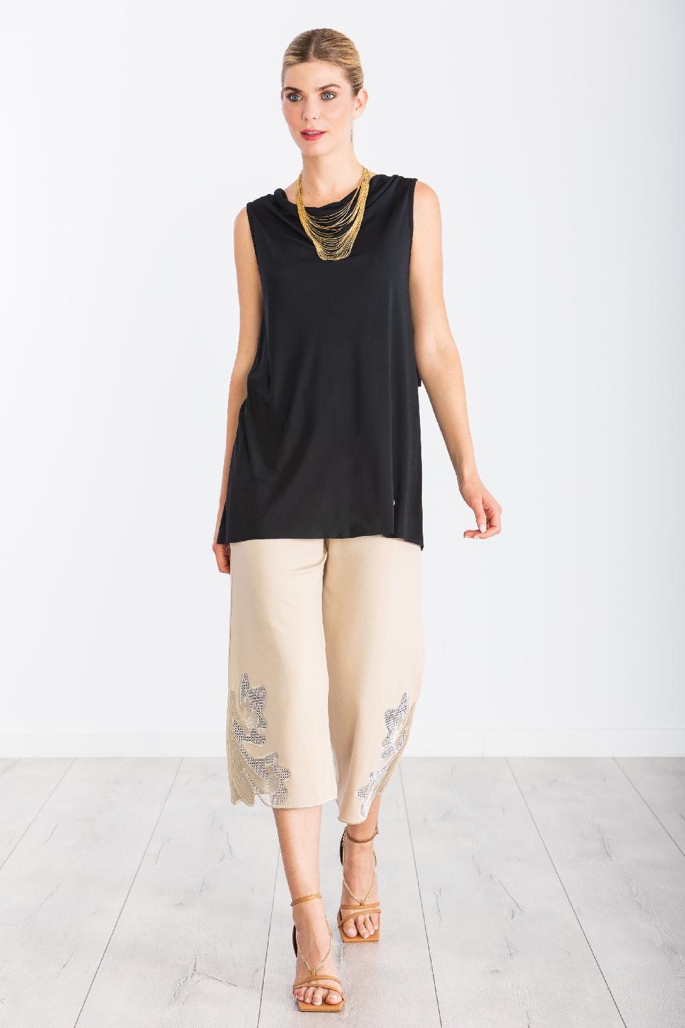 Lolitas&l Camiseta Negra Tirantes Con Chorrear En El Delantero LolitasyL