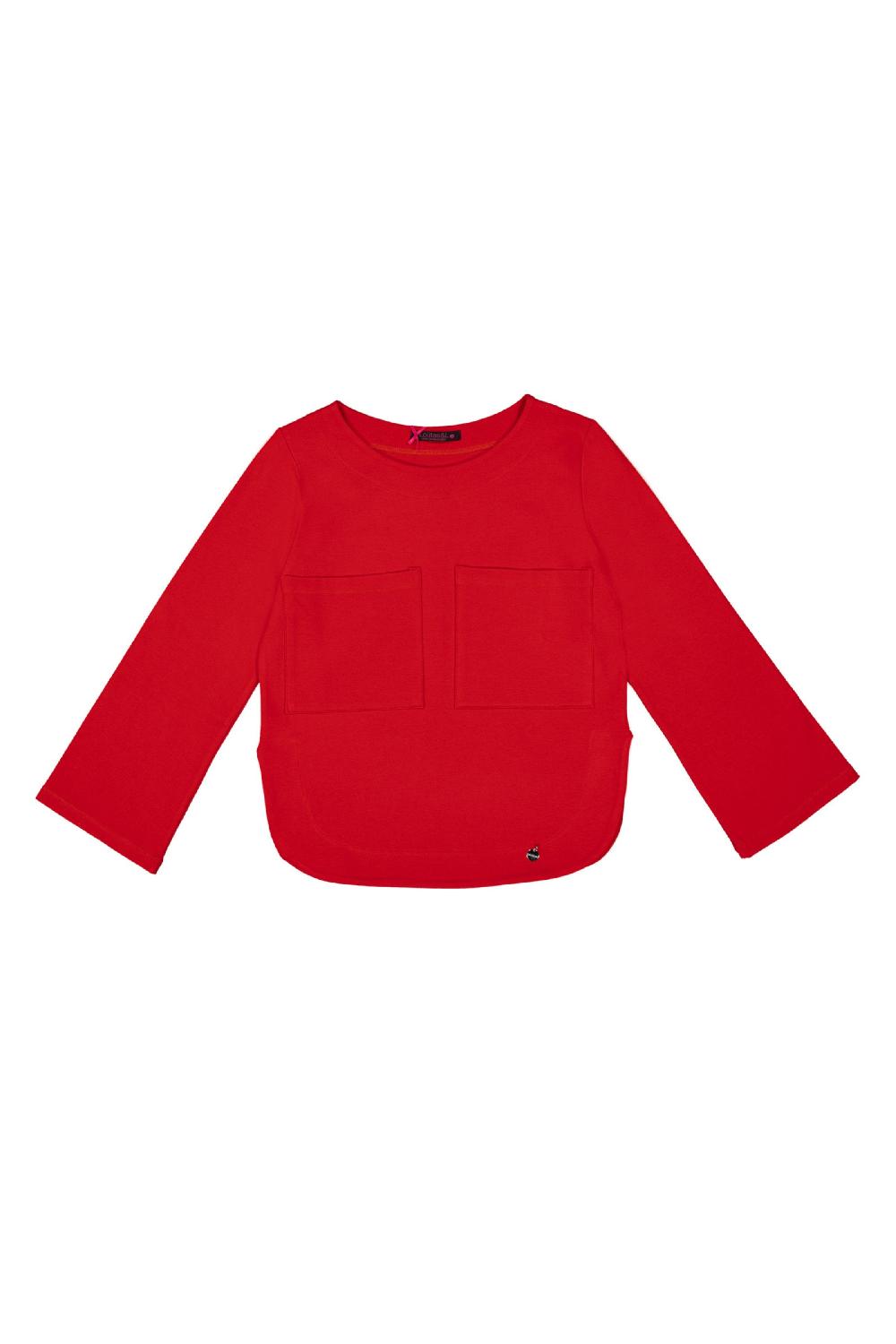 Lolitas&l Camiseta Roja Con Bolsillos En El Pecho Lolitas&L