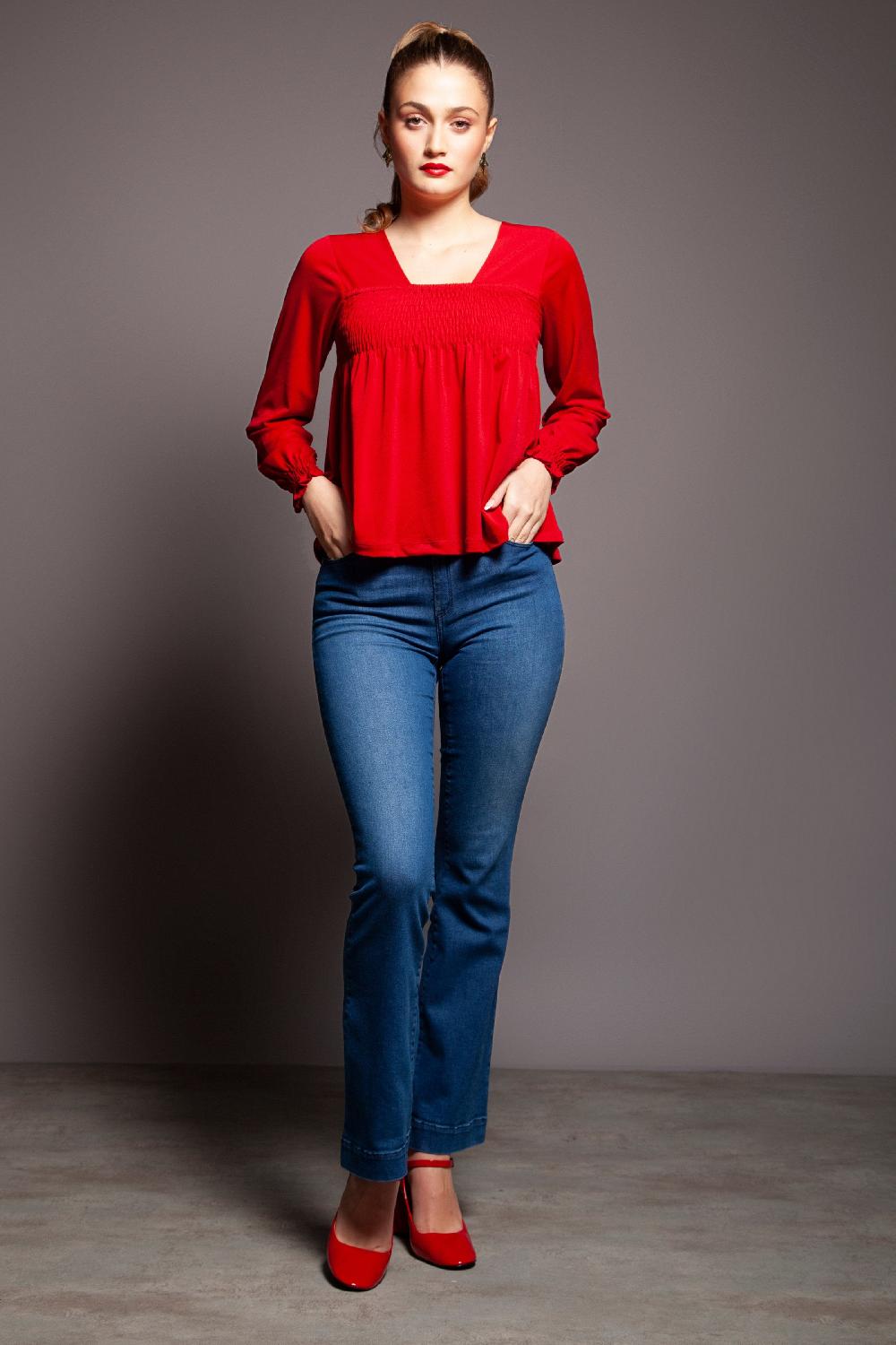 lolitas&l Camiseta roja pecho nido de abjeja Lolitas&L