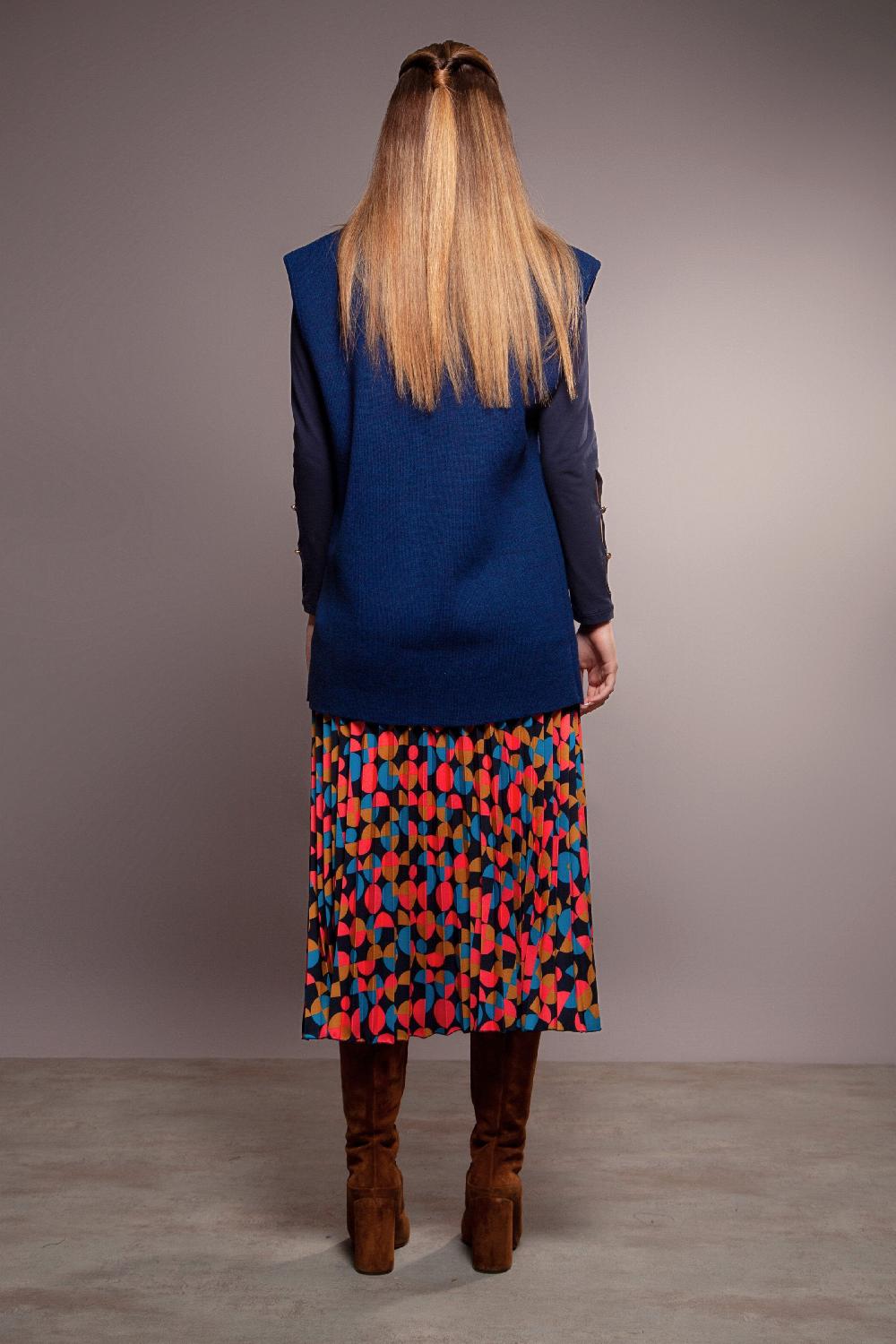 Lolitas&l Chaleco Azul De Punto Con Solapas Lolitas&L