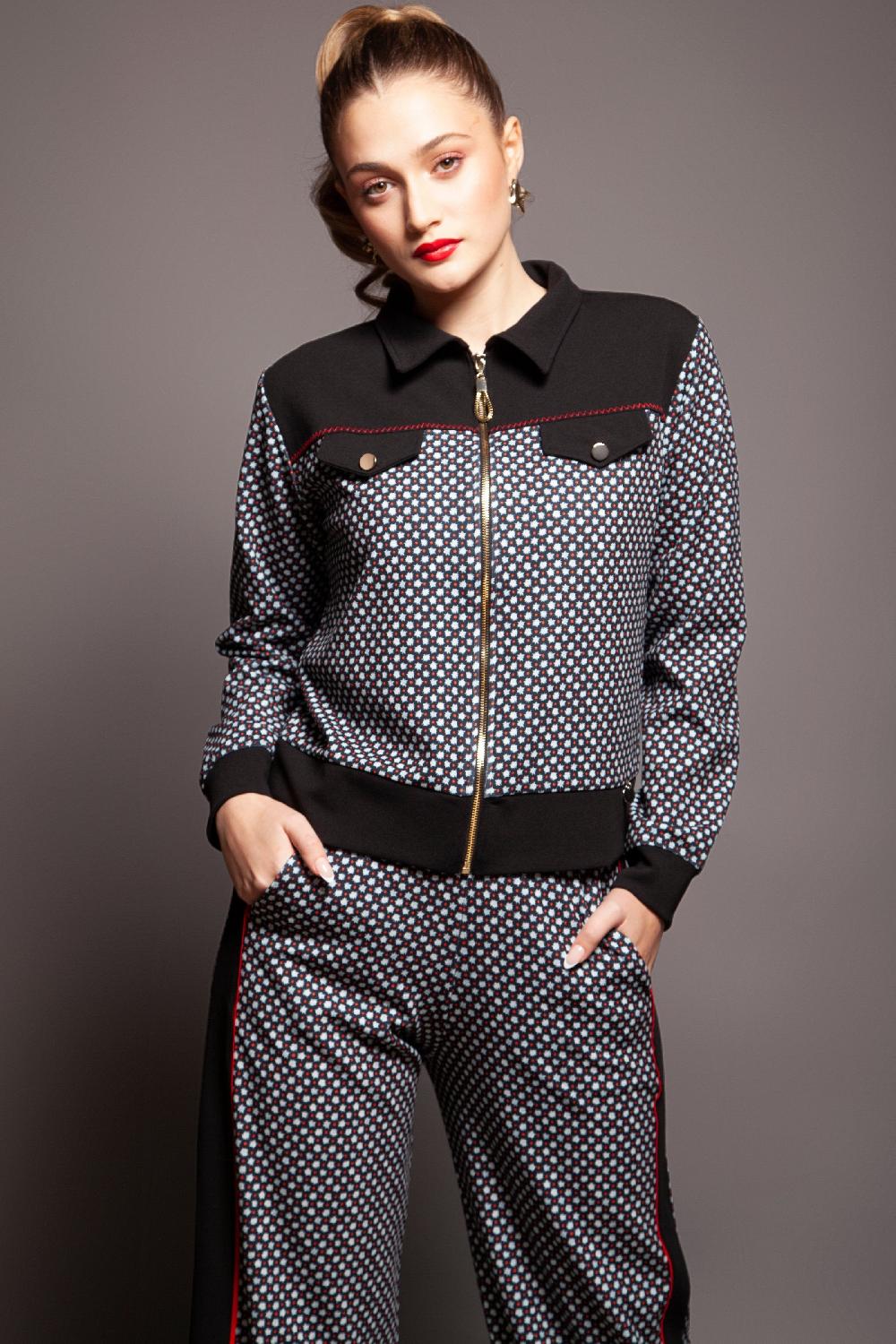 Lolitas&l Chaqueta Cremallera Jaquard TILE Con Canesu Lolitas&L