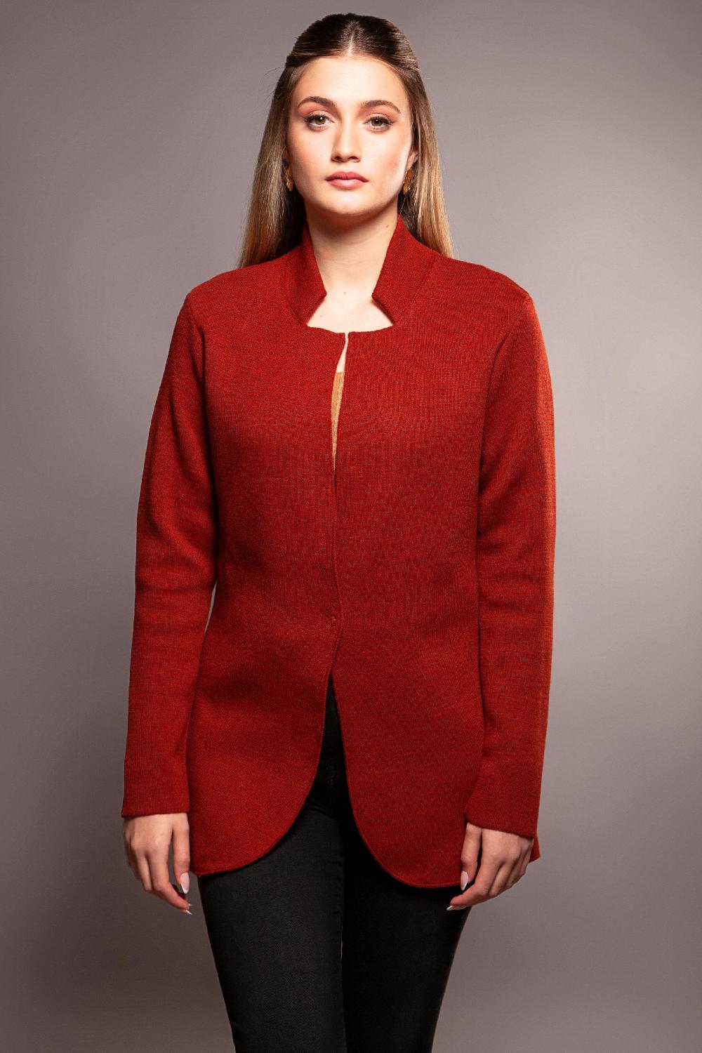 Lolitas&l Chaqueta Granate De Punto Con Boton Lolitas&L