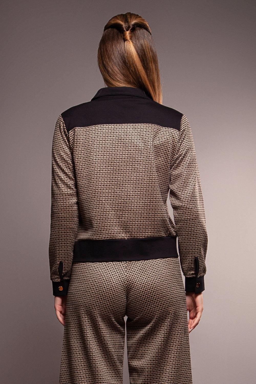 Lolitas&l Chaqueta Jaquard Asimetrico Cremallera Con Canesu Lolitas&L