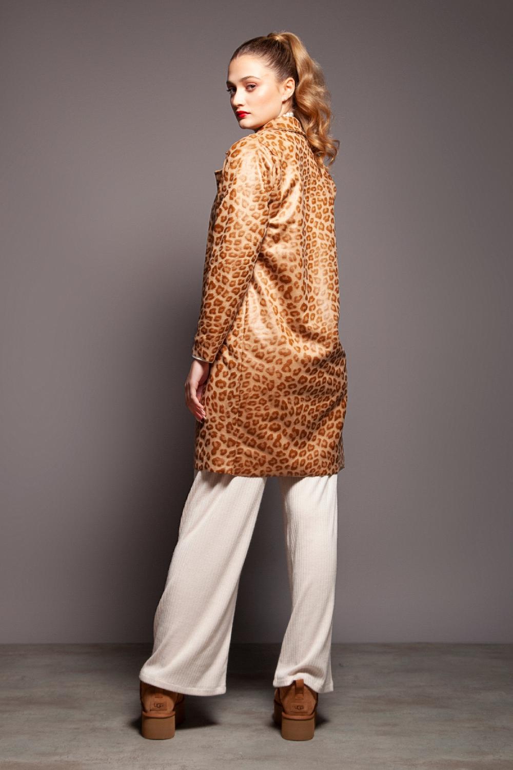 Lolitas&l Chaqueta Larga Polipiel Animal Print Lolitas&L