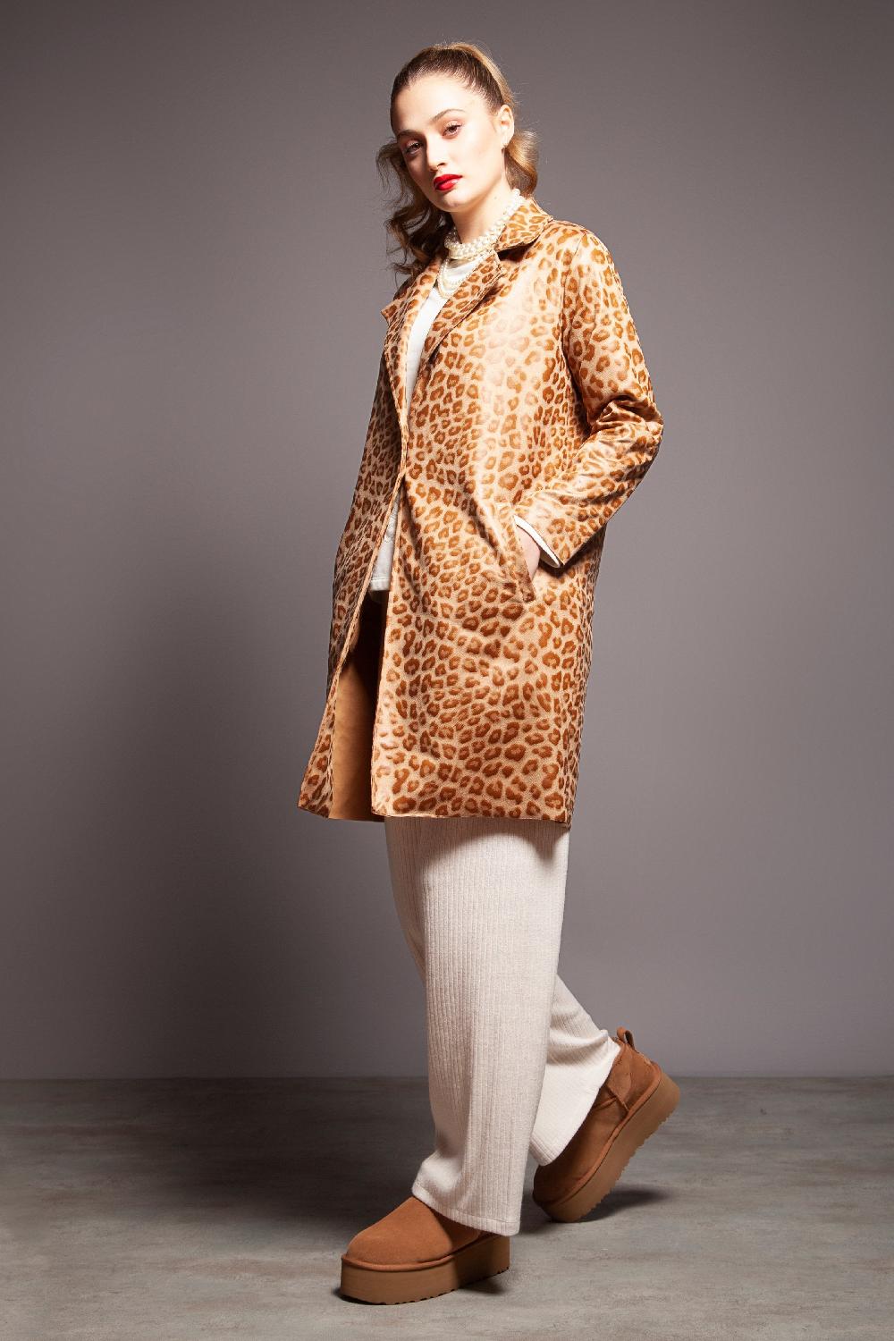 Lolitas&l Chaqueta Larga Polipiel Animal Print Lolitas&L