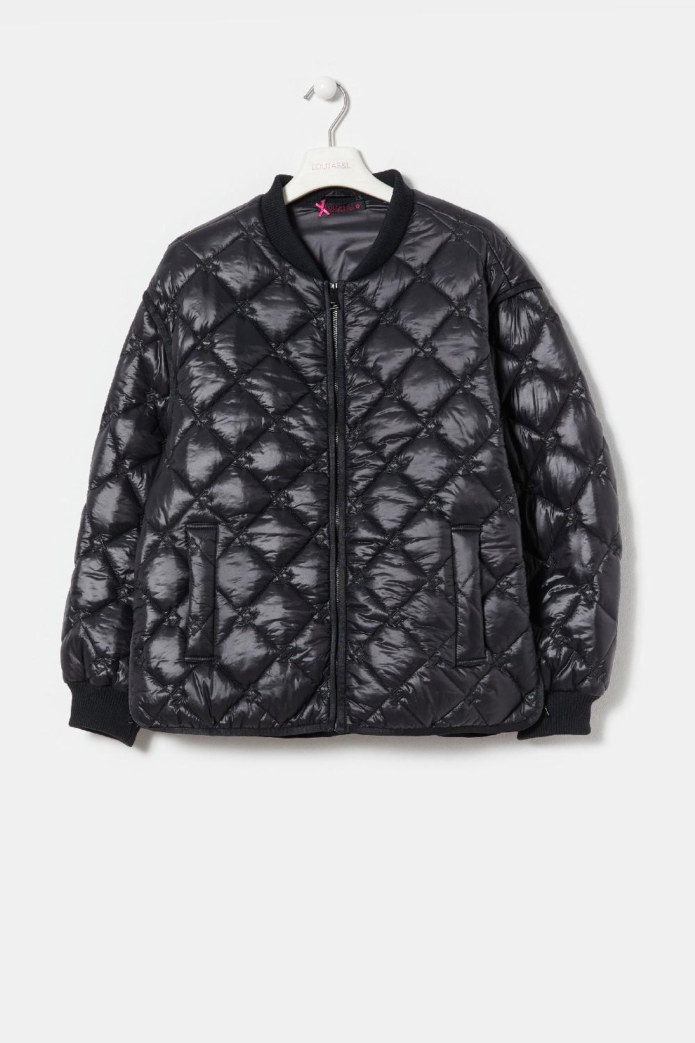 Lolitas&l Chaqueta Negra Corta Guateada Elasticos LolitasyL