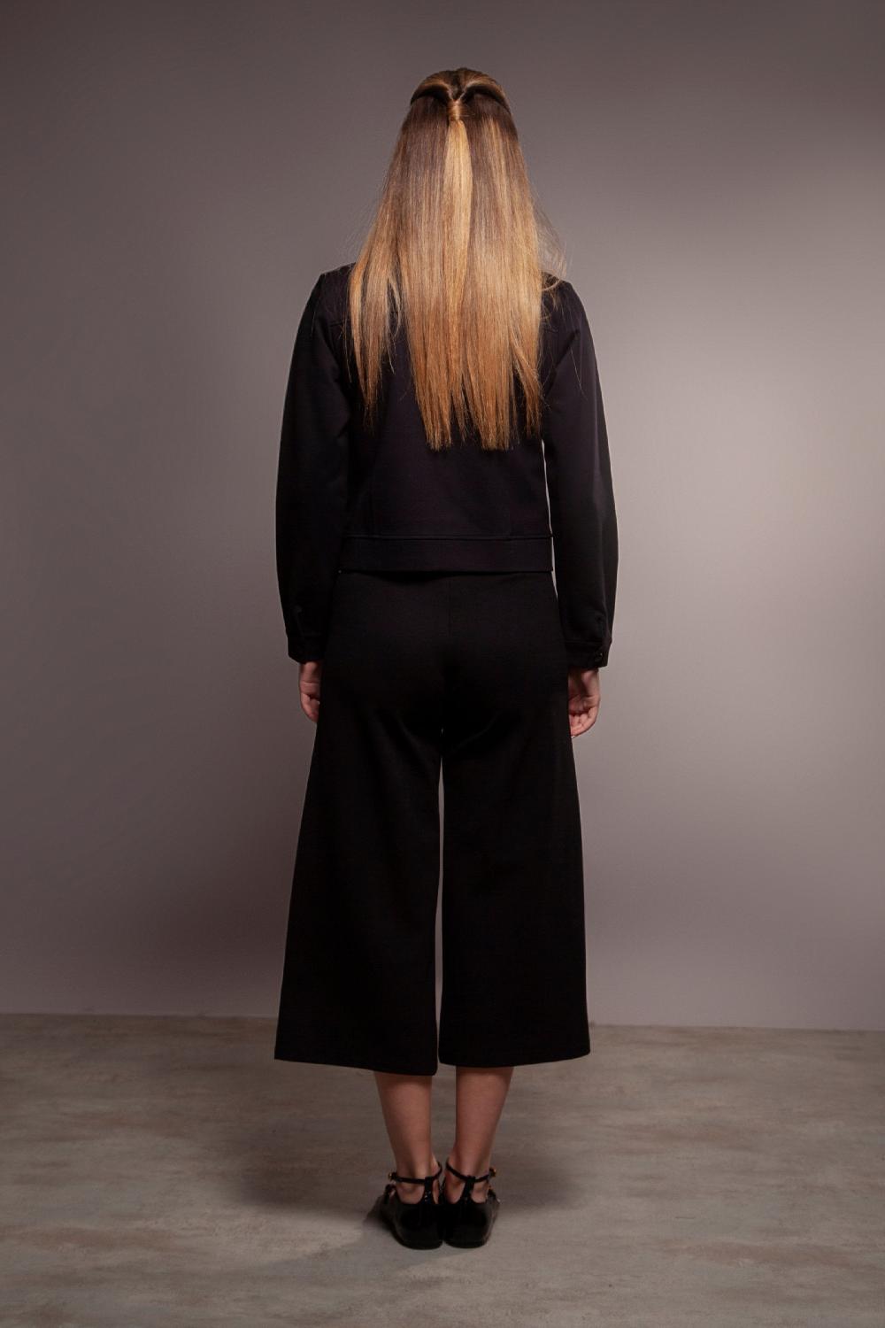 Lolitas&l Chaqueta Negra Detalle Polipiel Guateada Con Botones Lolitas&L