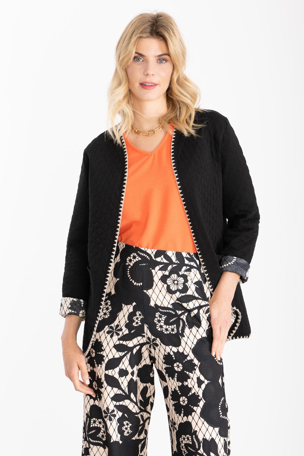 lolitas&l Chaqueta negra guateada interior estampado Dark LolitasyL