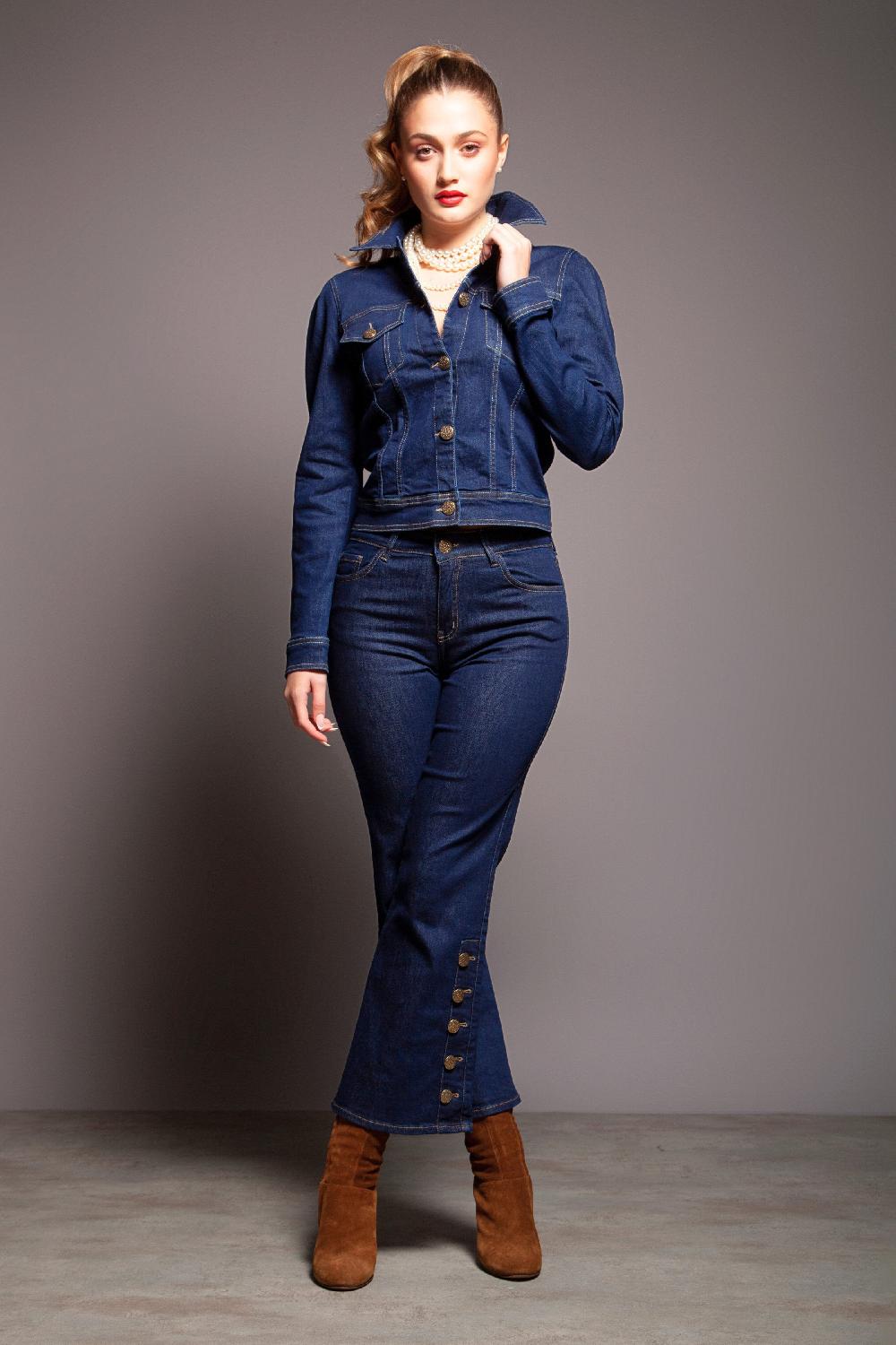 lolitas&l Chaqueta vaquera ajustada azul lavado Lolitas&L