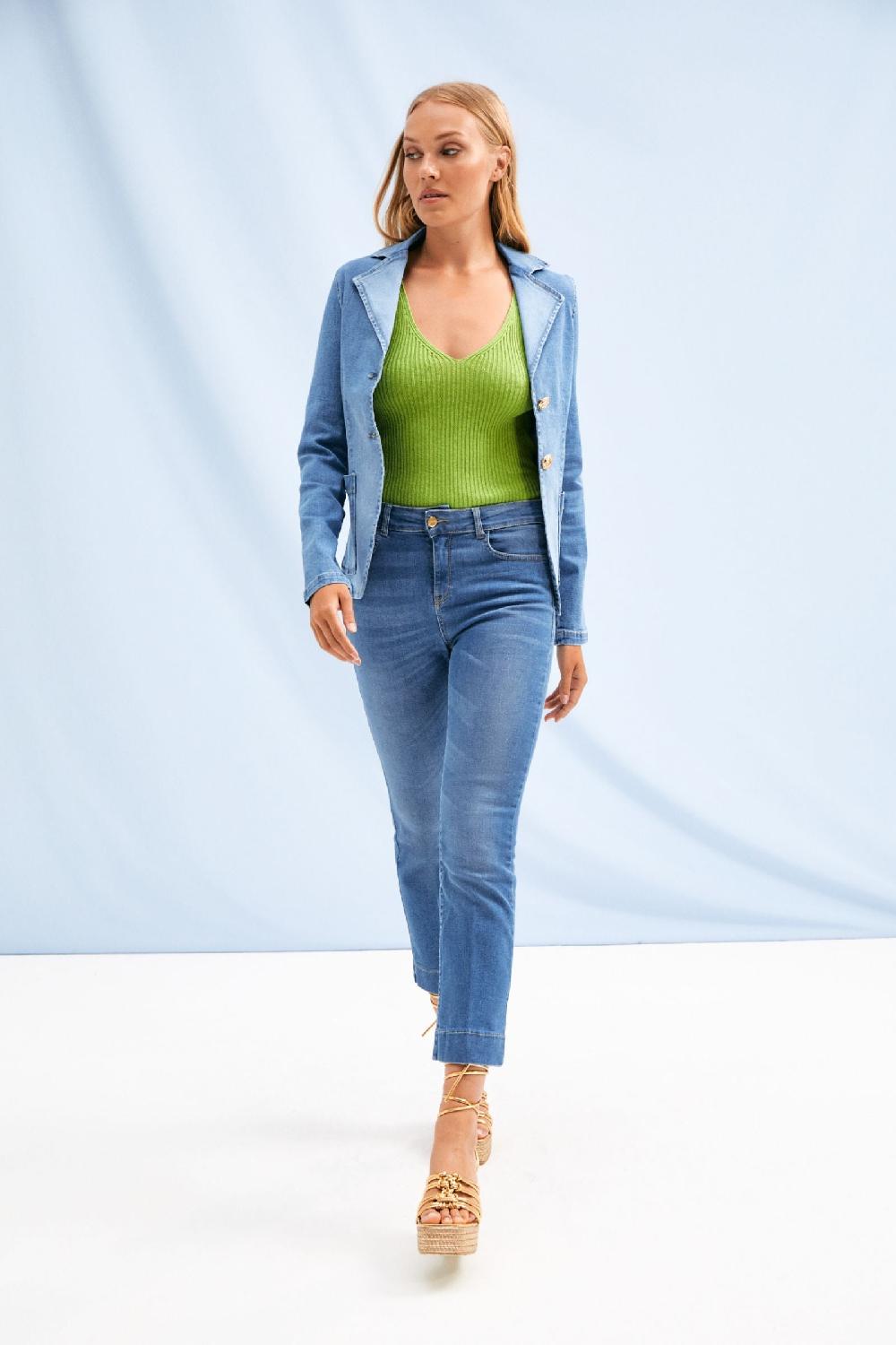 Lolitas&l Chaqueta Vaquera Azul Lavado Botones Dorados LolitasyL