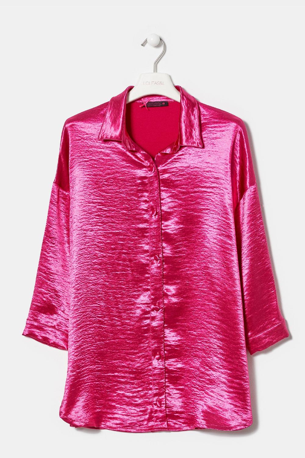 Lolitas&l Camisa Saten Fucsia LolitasyL