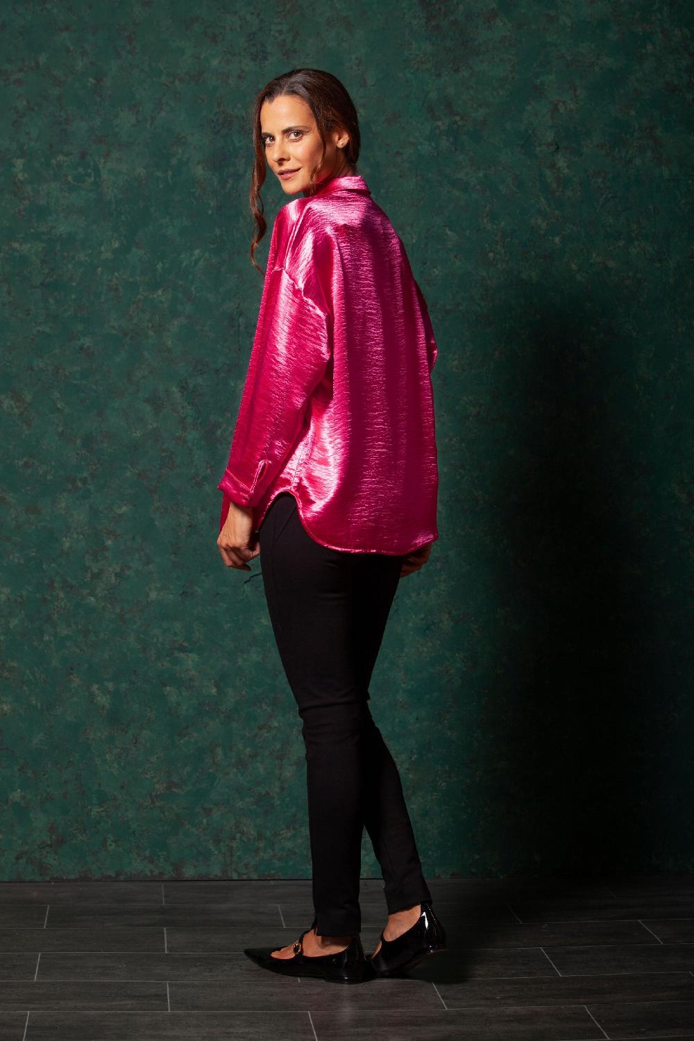 Lolitas&l Camisa Saten Fucsia LolitasyL