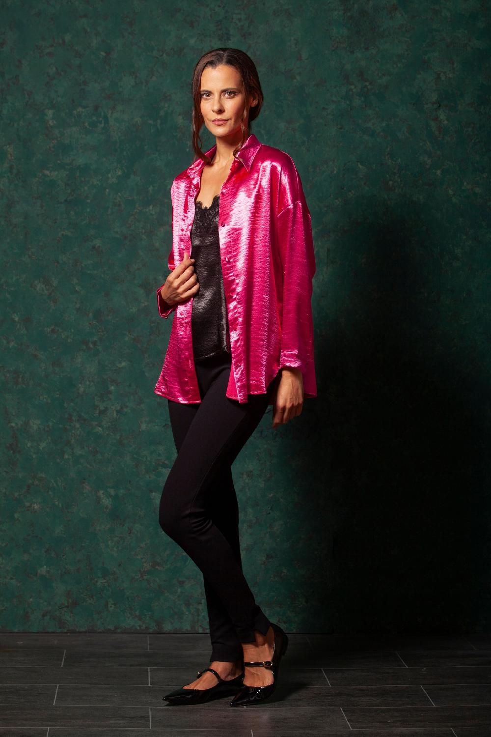 Lolitas&l Camisa Saten Fucsia LolitasyL