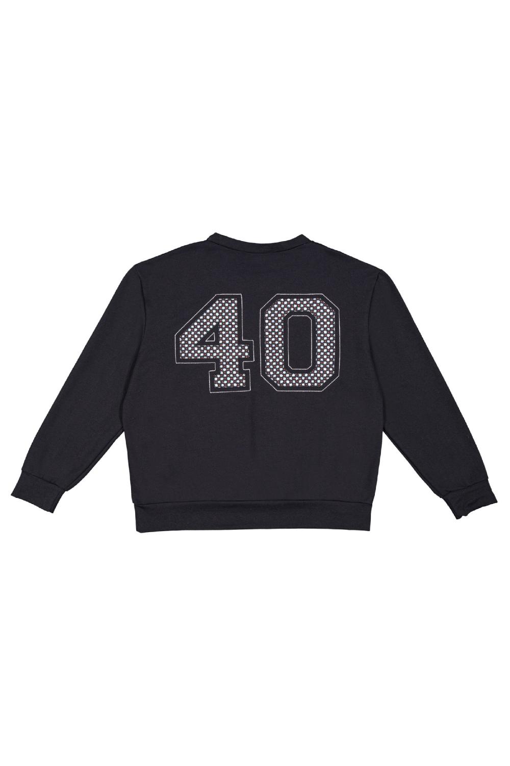 Lolitas&l Sudadera Negra Bordado YARSITY Lolitas&L