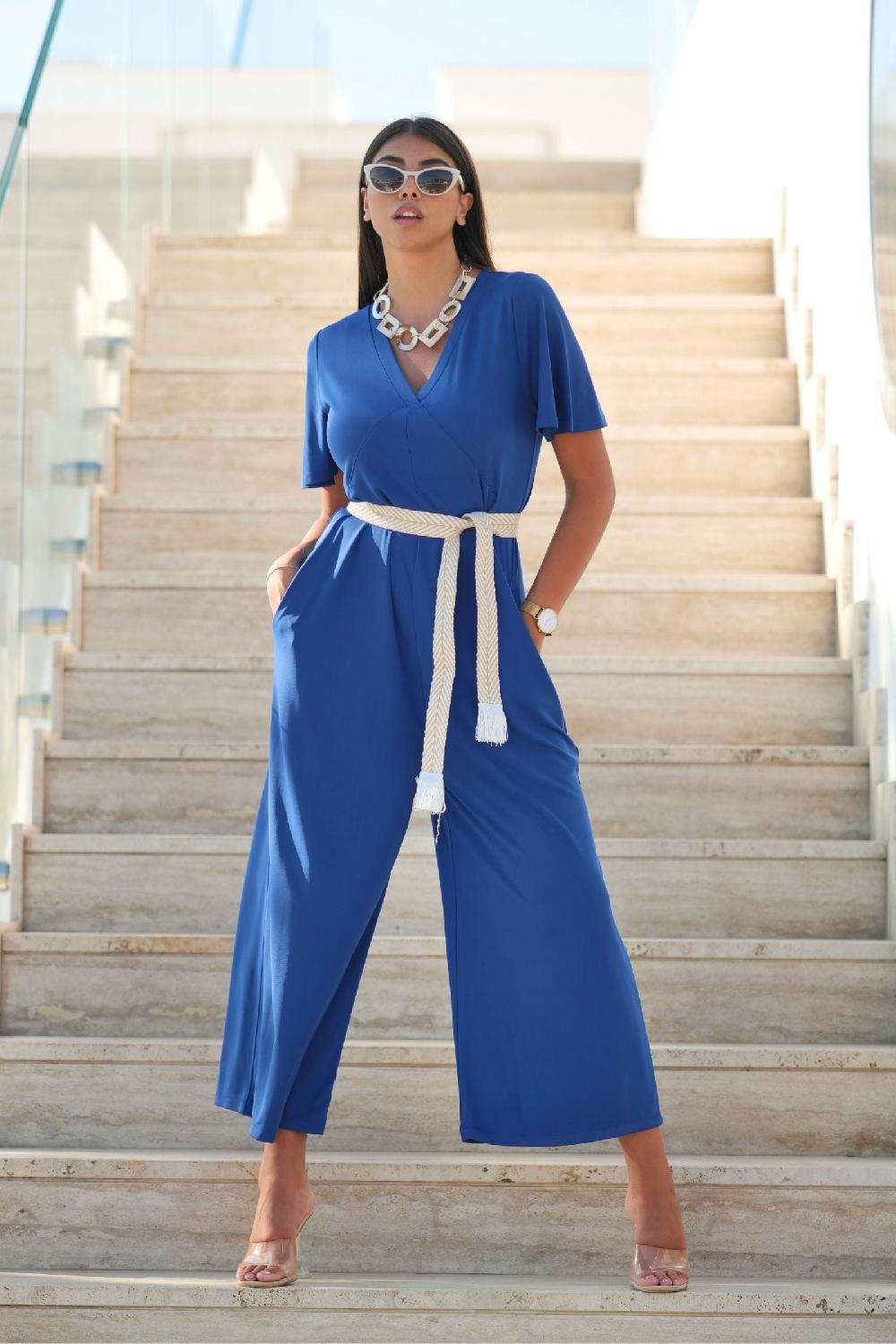 lolitas&l Mono Azul Royal largo con lagrima en la espalda de Lolitas&L