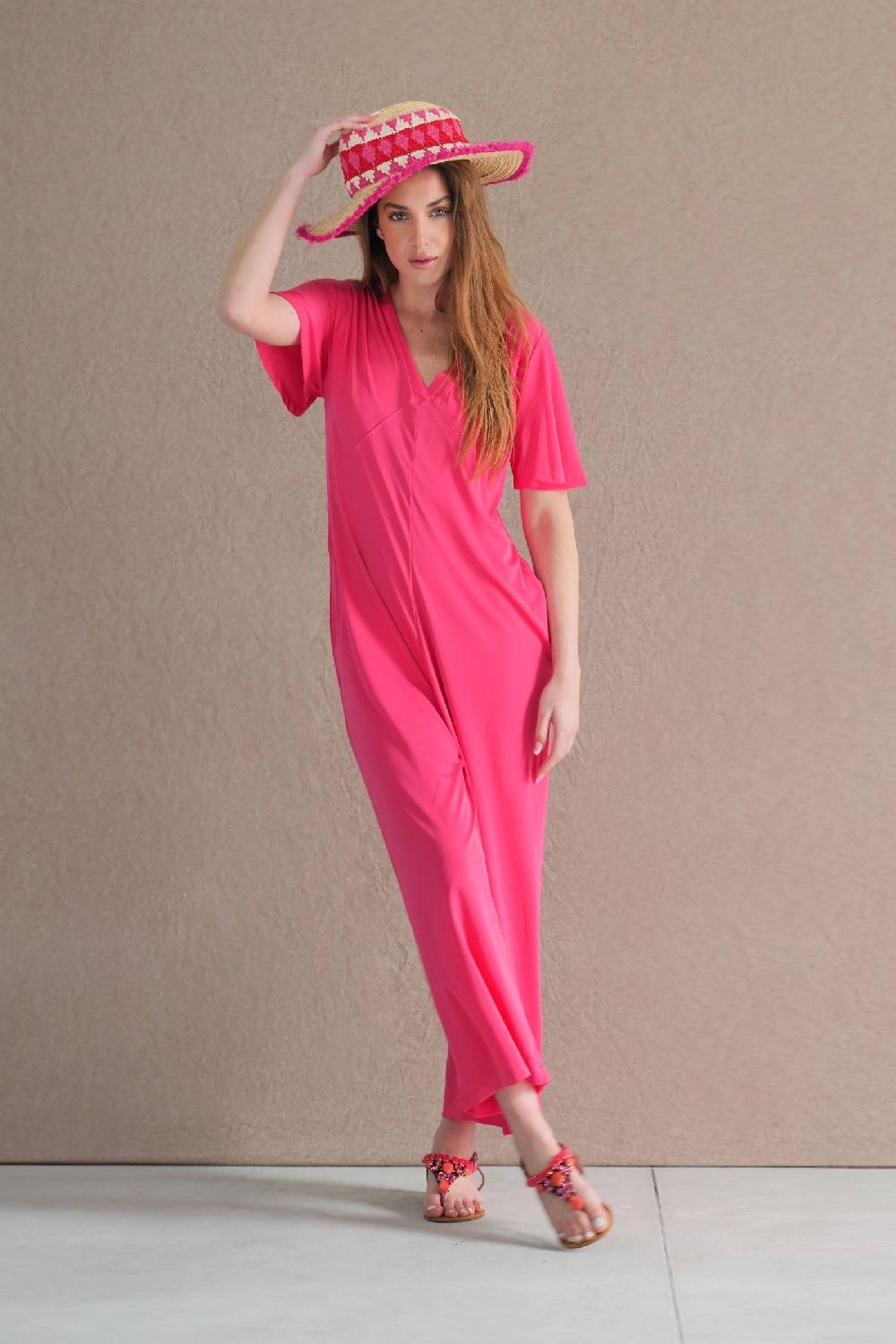 Lolitas&l Mono Fucsia Largo Con Lagrima En La Espalda De Lolitas&L