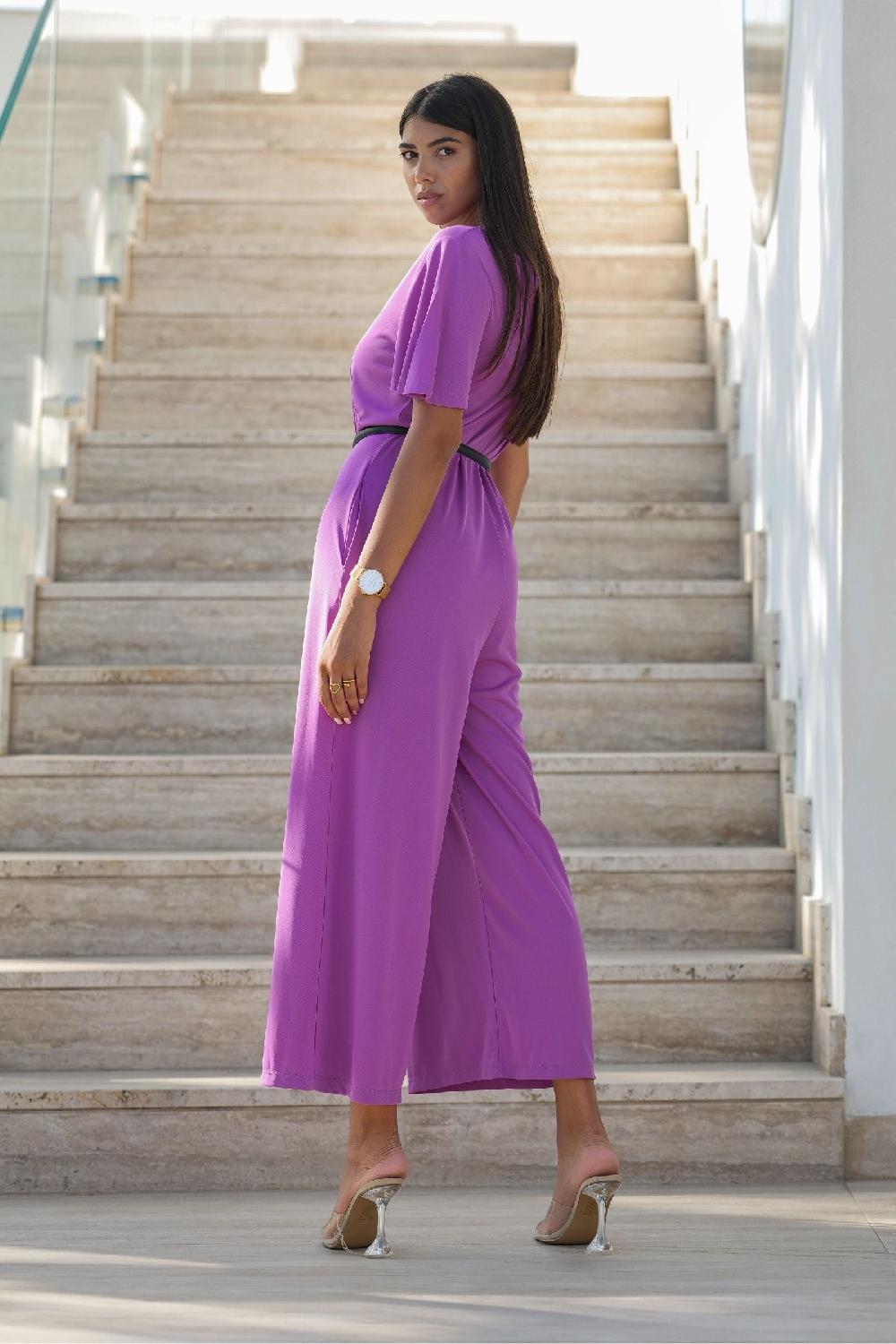 Lolitas&l Mono Morado Largo Con Lagrima En La Espalda De Lolitas&L