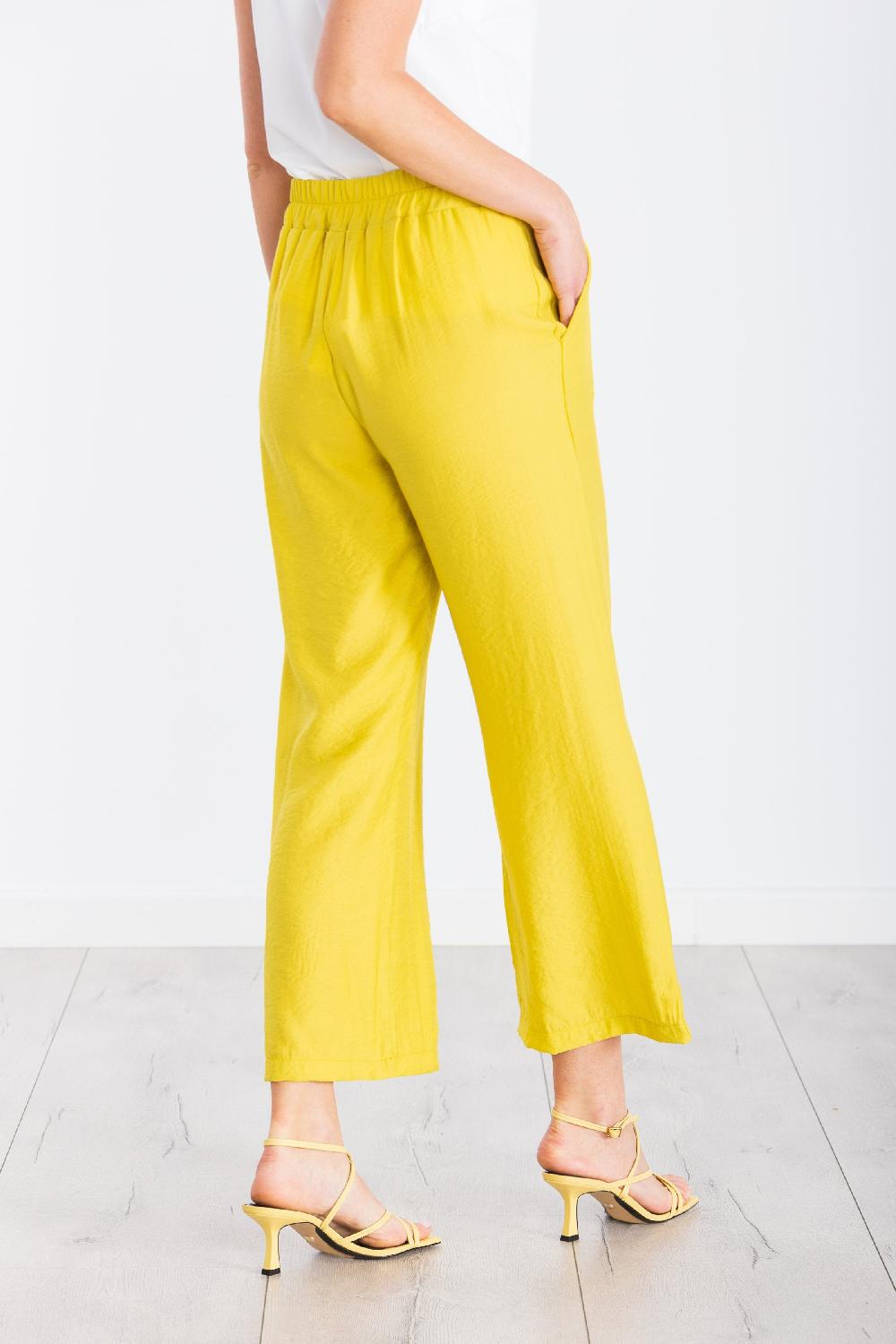 Lolitas&l Pantalon Amarillo De Pinzas Con Bolsillos LolitasyL