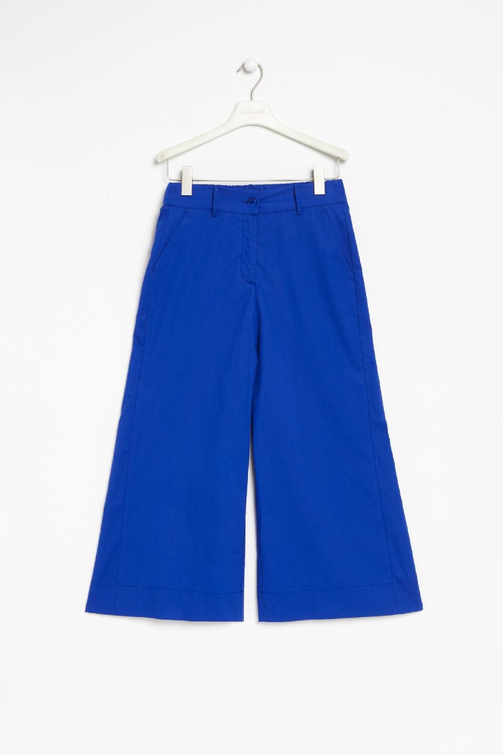 Lolitas&l Pantalon Azul Royal Pierna Ancha De Talle Alto LolitasyL