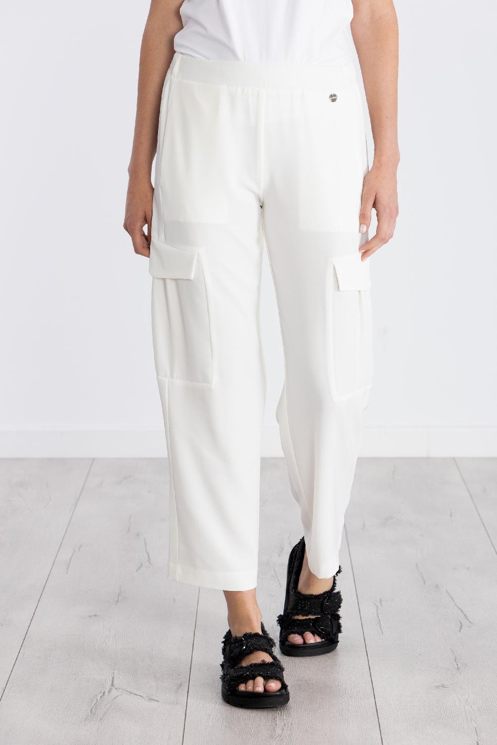 lolitas&l Pantalón blanco bolsillos militares con goma LolitasyL