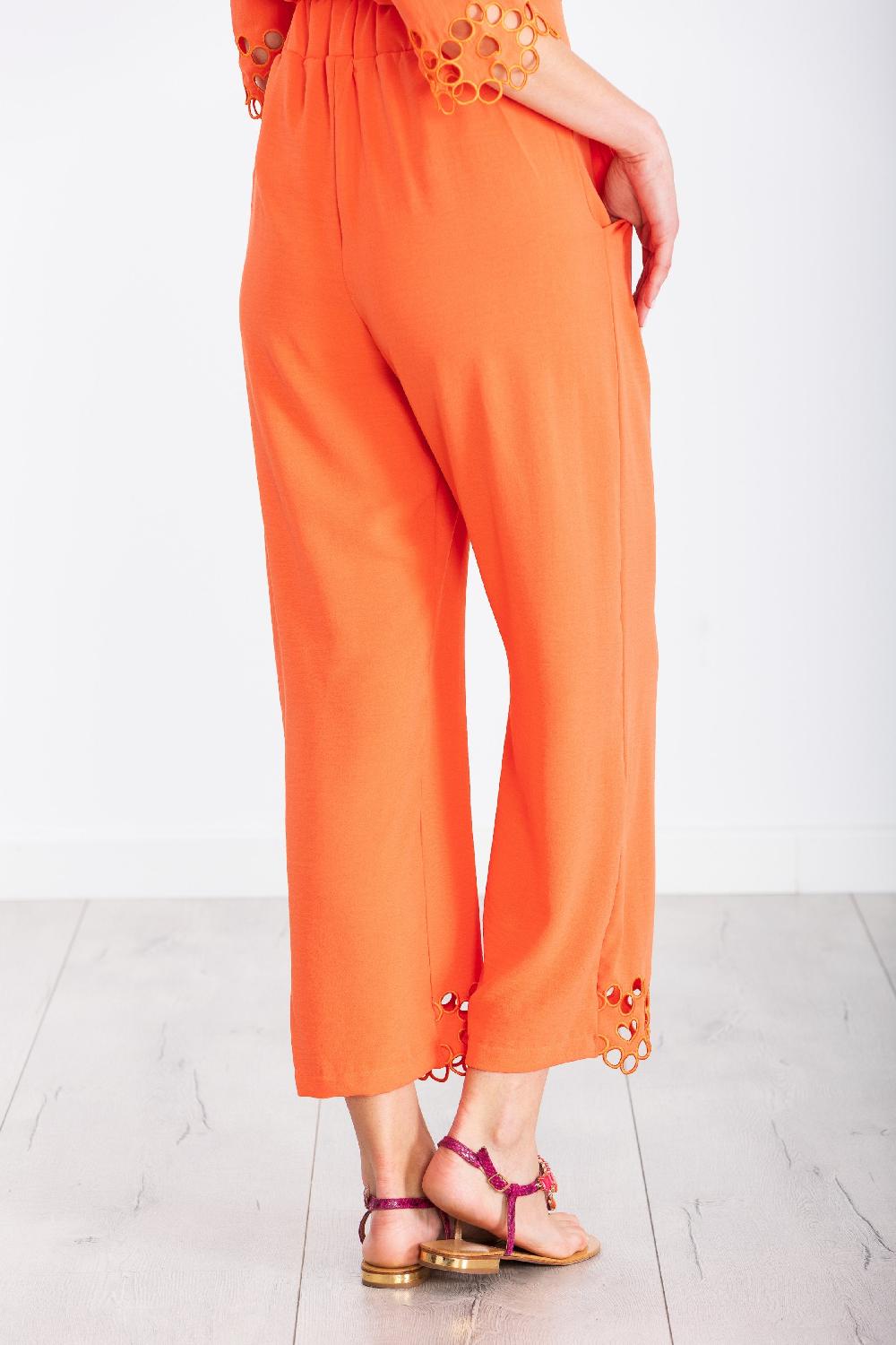 Lolitas&l Pantalón Coral Pinzas Con Bordado Calado LolitasyL