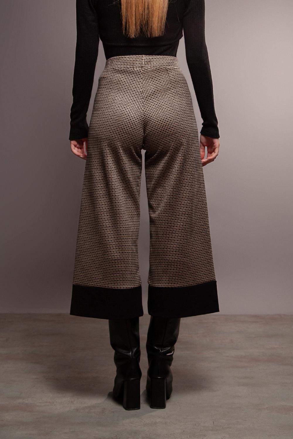 Lolitas&l Pantalón Estampado Asimetrico Banda En El Bajo Lolitas&L