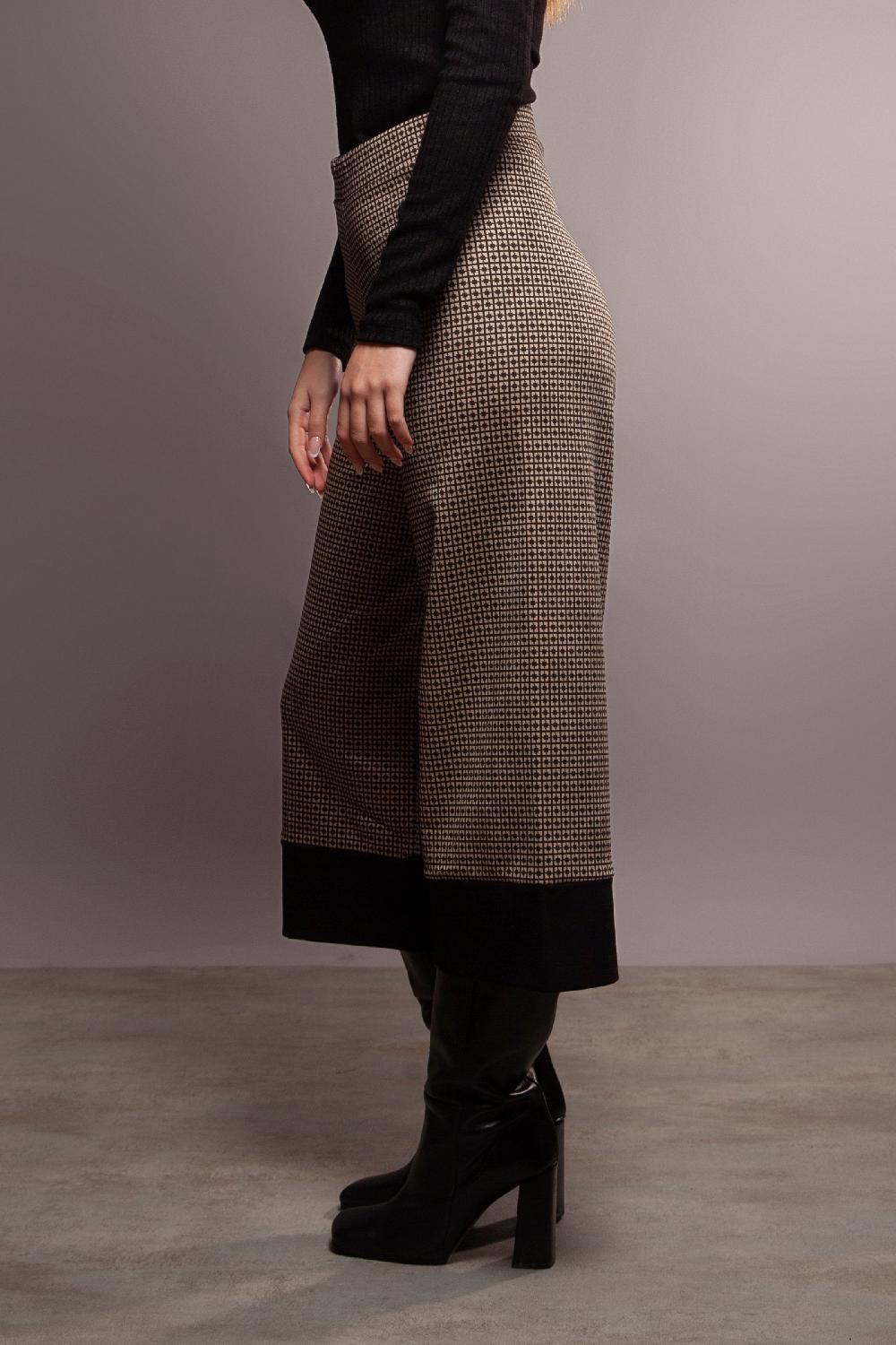 Lolitas&l Pantalón Estampado Asimetrico Banda En El Bajo Lolitas&L