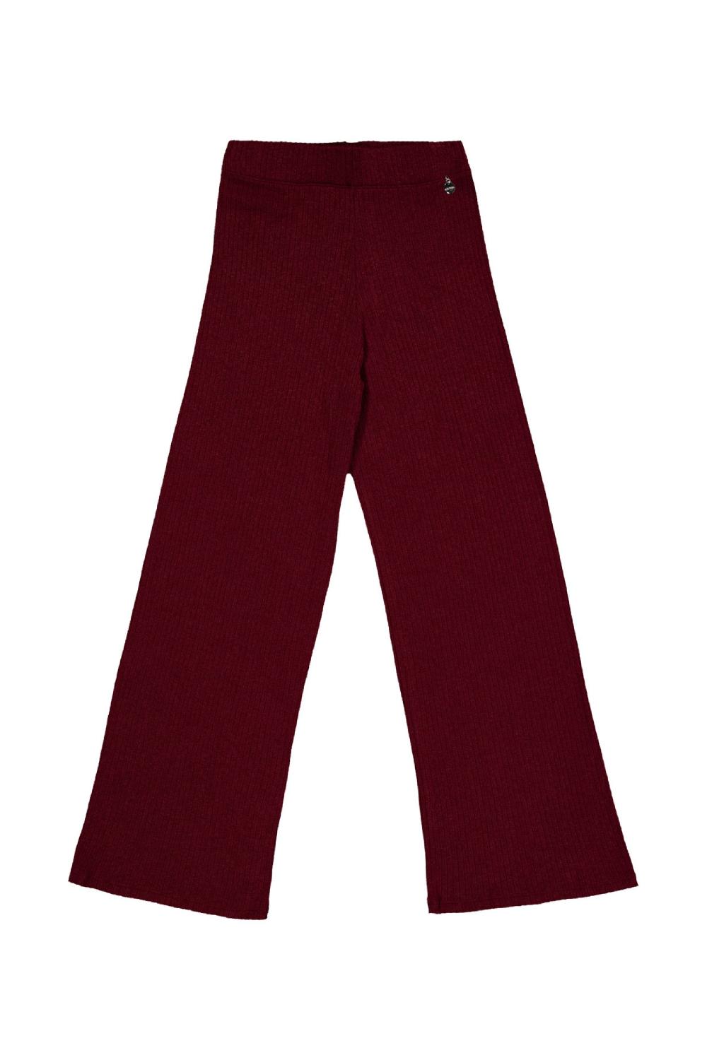 Lolitas&l Pantalon Granate De Punto Jaquard Rayas Lolitas&L