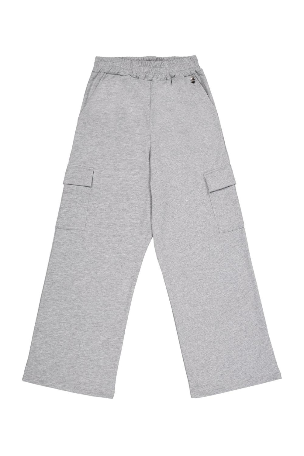 Lolitas&l Pantalon Gris Algodon Con Bolsillos En El Costado Lolitas&L