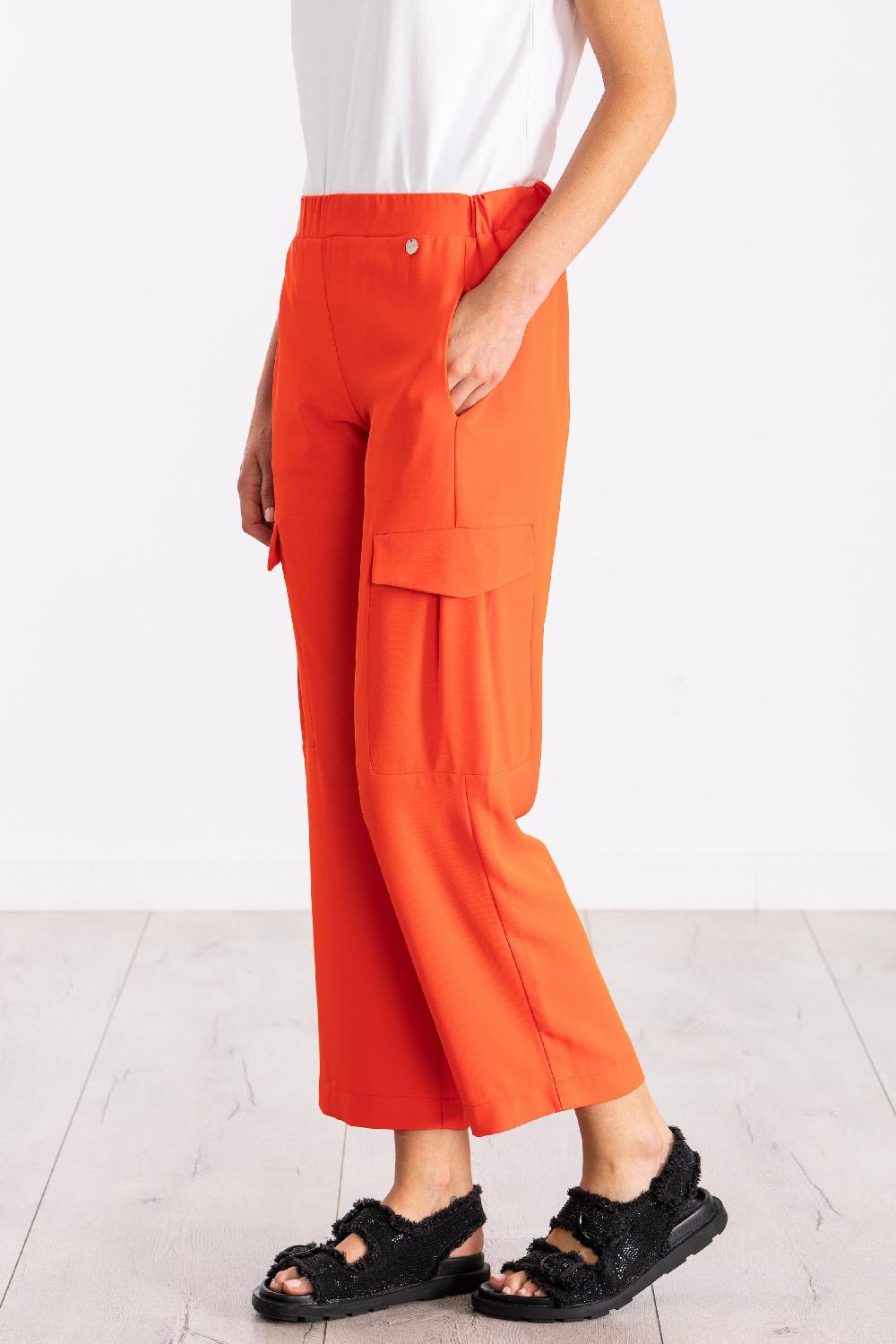 lolitas&l Pantalón naranja bolsillos militares con goma LolitasyL