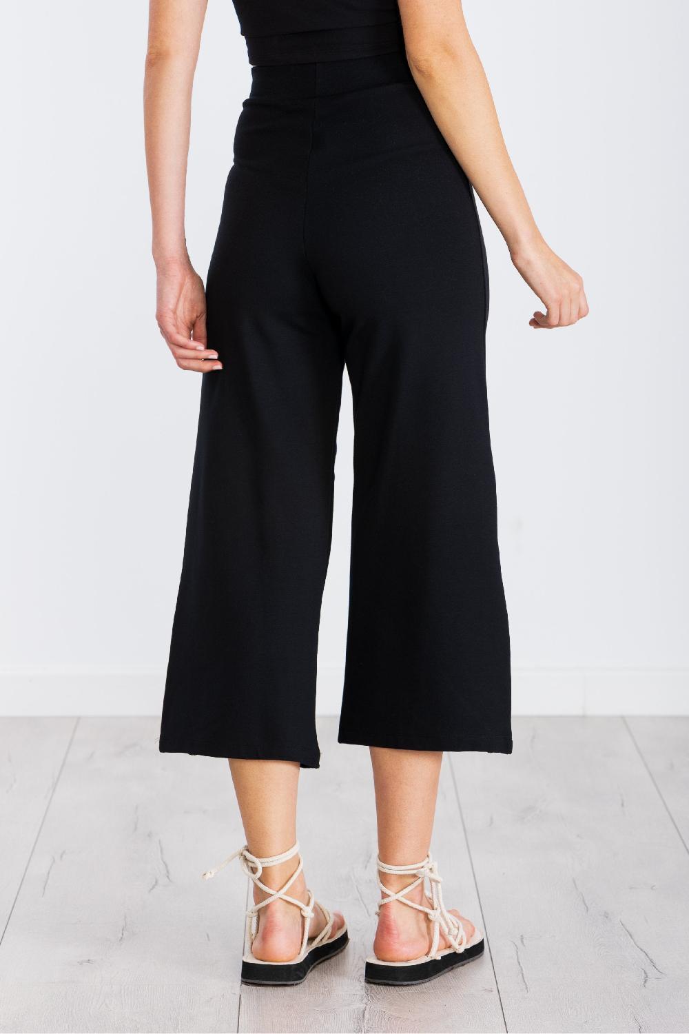 Lolitas&l Pantalon Negro Bordado Lateral Rejilla LolitasyL