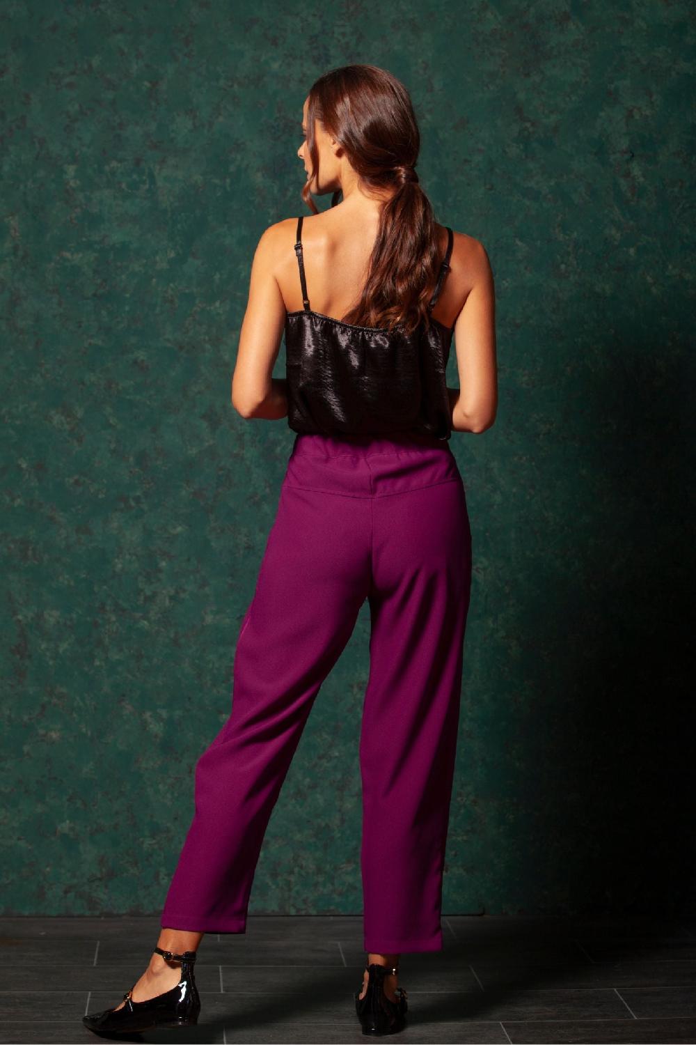 Lolitas&l Pantalon Orchidea Con Pinzas Y Bolsillos LolitasyL