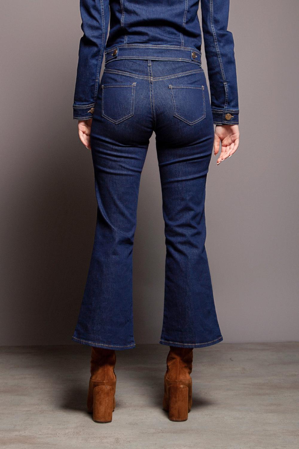 Lolitas&l Pantalon Vaquero Botones Pierna Azul Lavado Lolitas&L