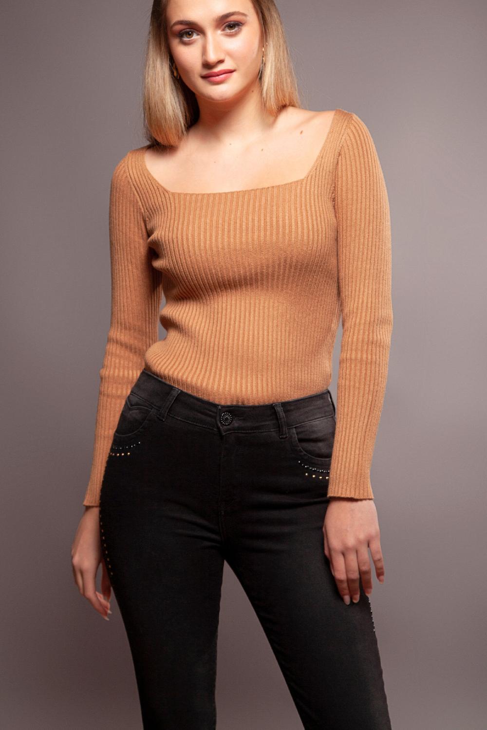 Lolitas&l Pantalon Vaquero Negro Pitillo Con Strass Lolitas&L