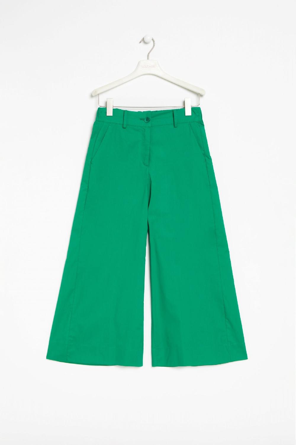Lolitas&l Pantalon Verde Pierna Ancha De Talle Alto LolitasyL
