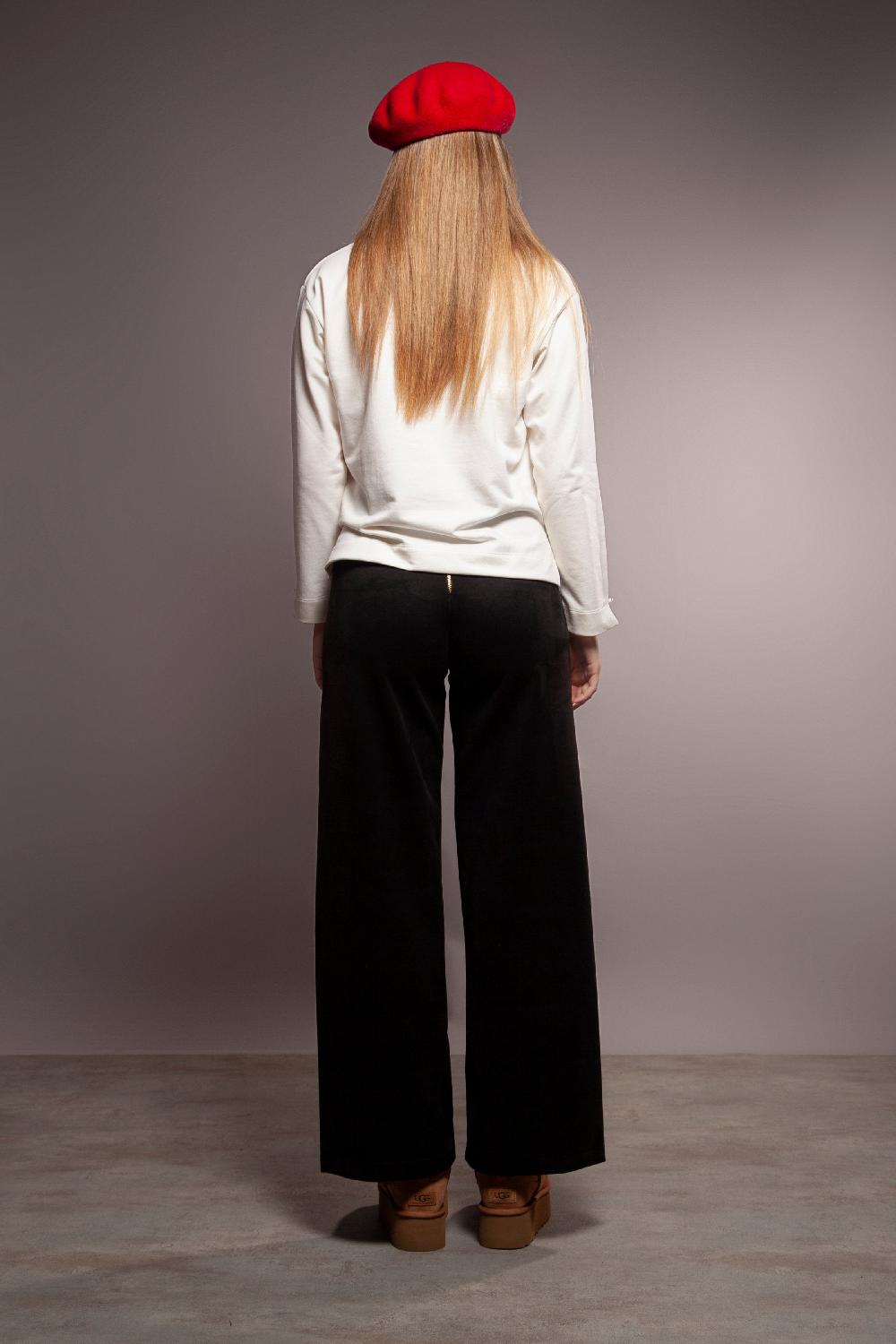 Lolitas&l Sudadera Blanca Motivo Siluetas Punto Alto Lolitas&L