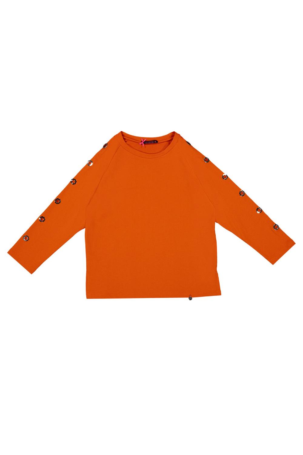 Lolitas&l Sudadera Naranja Raglan Detalle Aro Dorado Lolitas&L