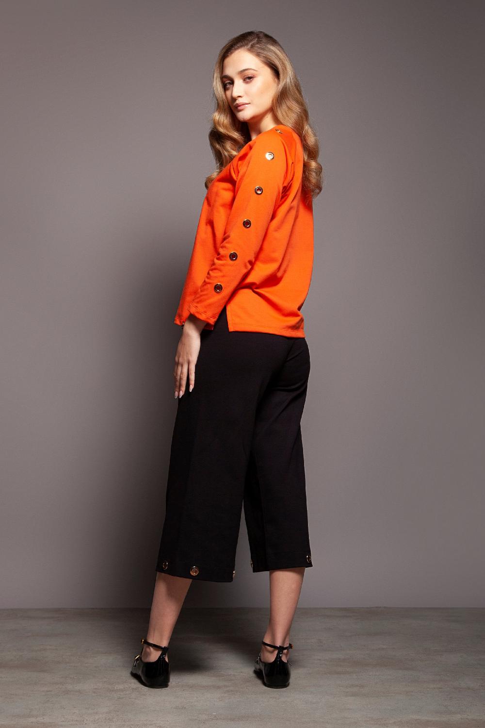 Lolitas&l Sudadera Naranja Raglan Detalle Aro Dorado Lolitas&L