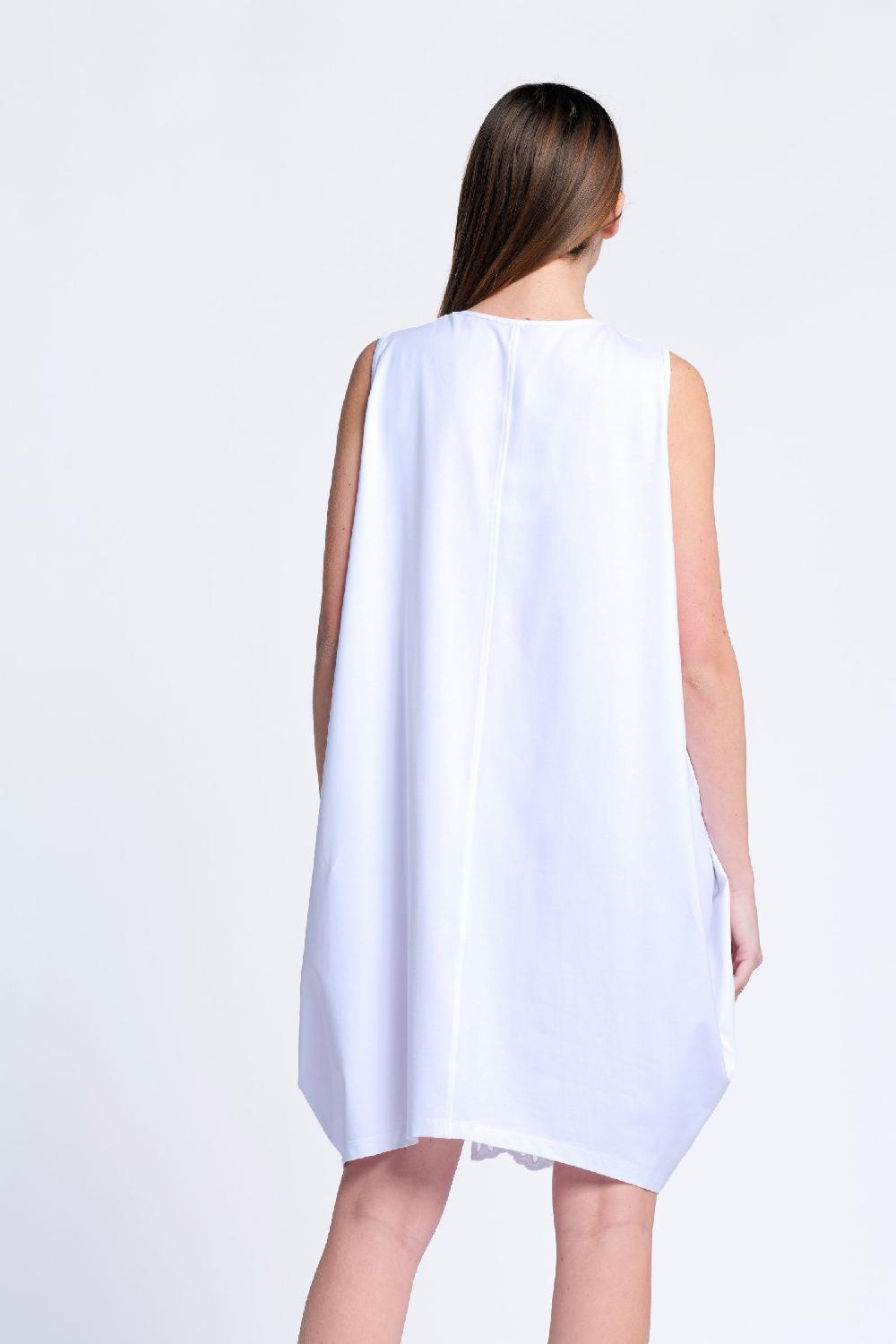 Lolitas&l Vestido Blanco Tirantes Con Bordado Al Tono Lolitas&L