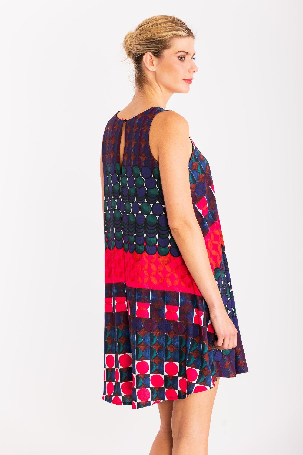 Lolitas&l Vestido Corto Estampado Geometrico Escote Red LolitasyL