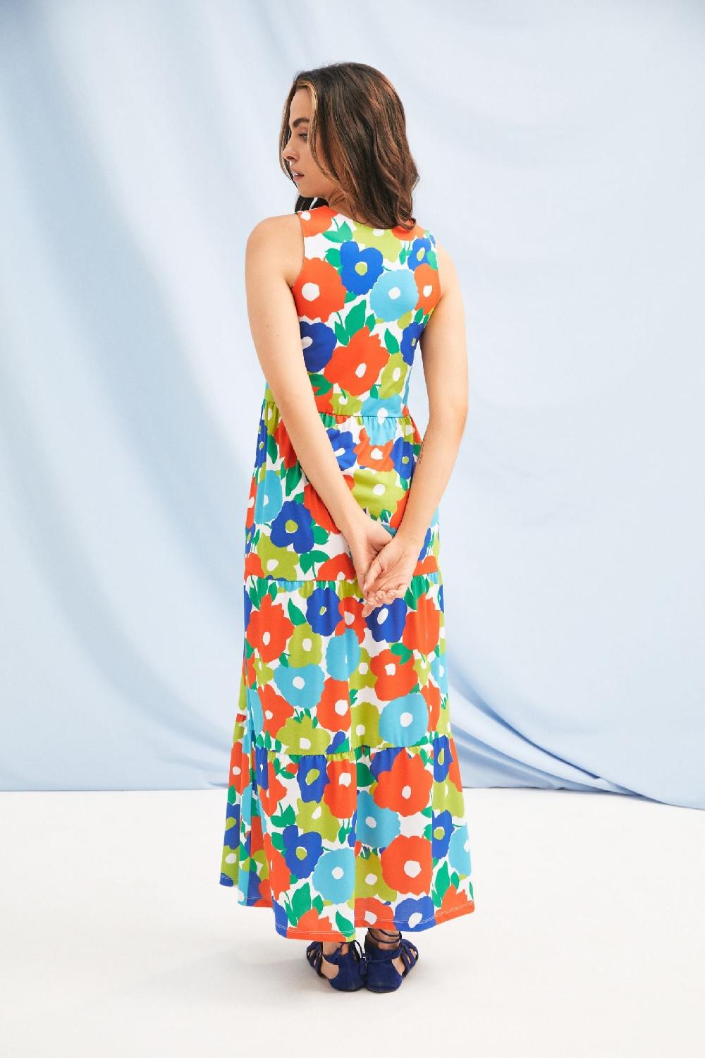 Lolitas&l Vestido De Tirantes Estampado De Flores Largo Lolitas&L