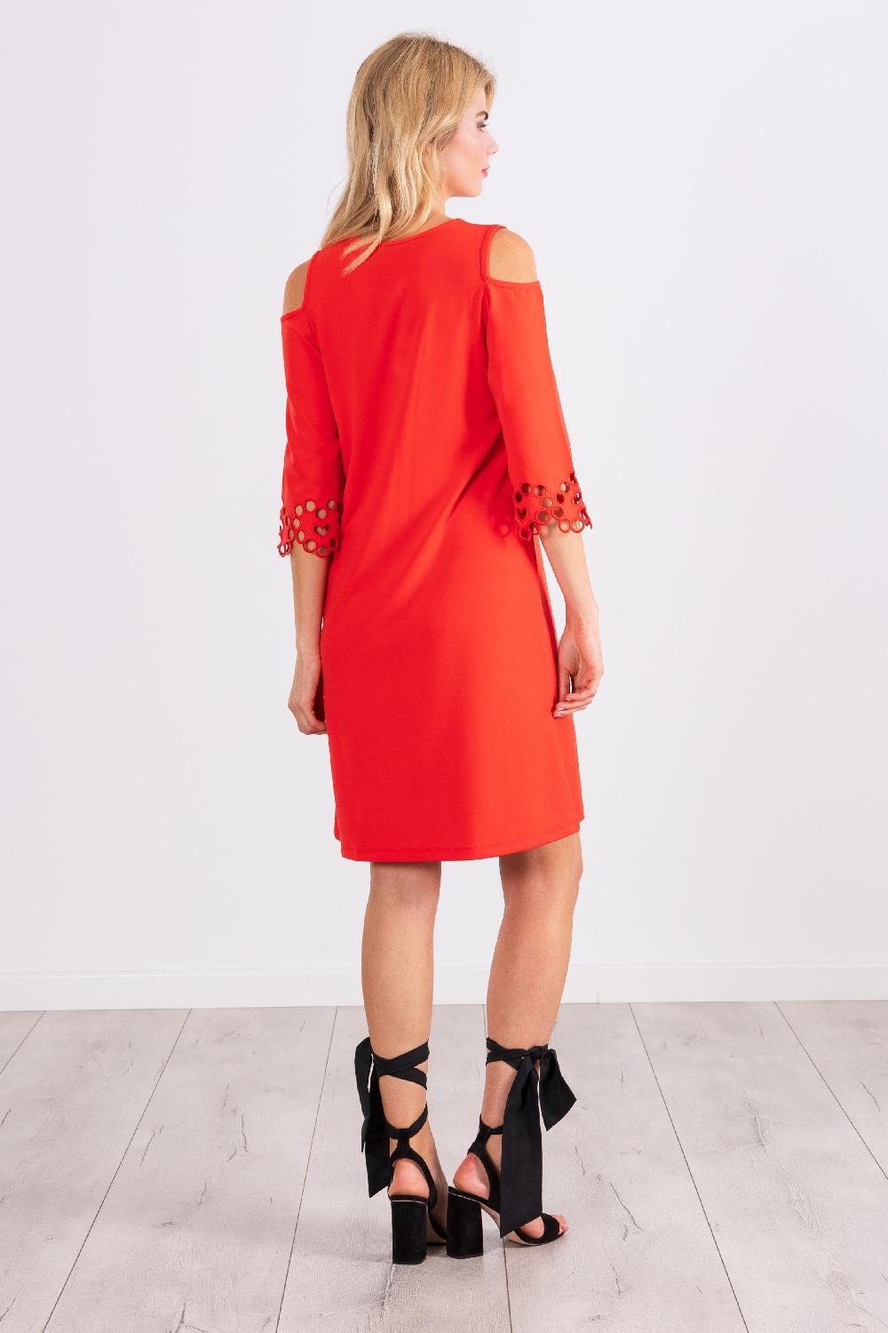 Lolitas&l Vestido Lampone Corto Suelto Con Hombro Desubierto LolitasyL